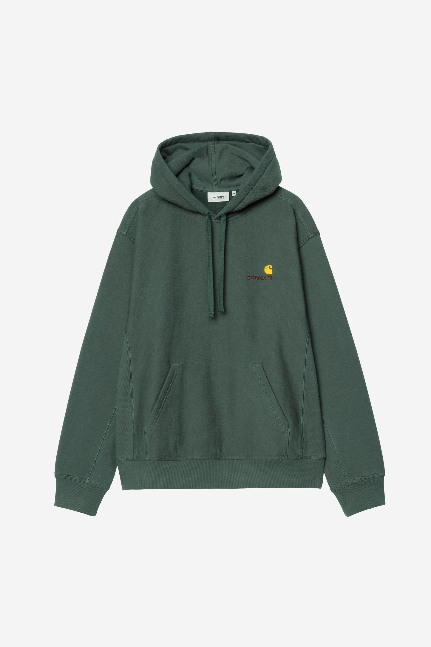 Hooded American Script Sweatshirt Kale Green
