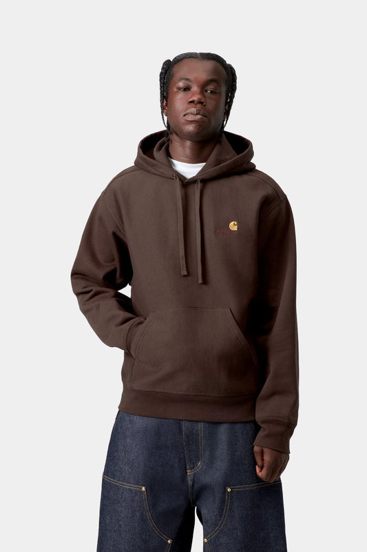 Hooded American Script Sweatshirt Palisander