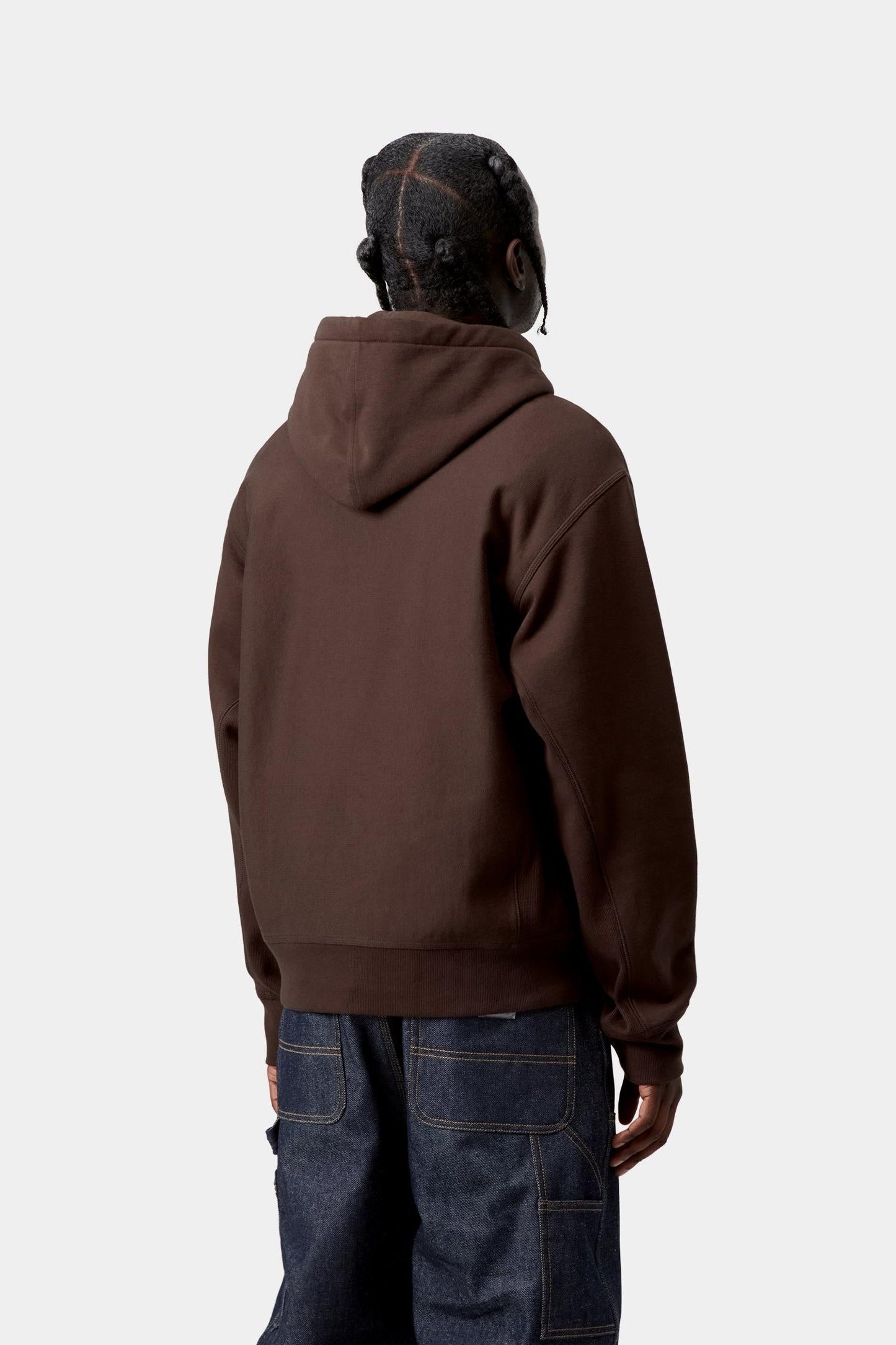 Hooded American Script Sweatshirt Palisander