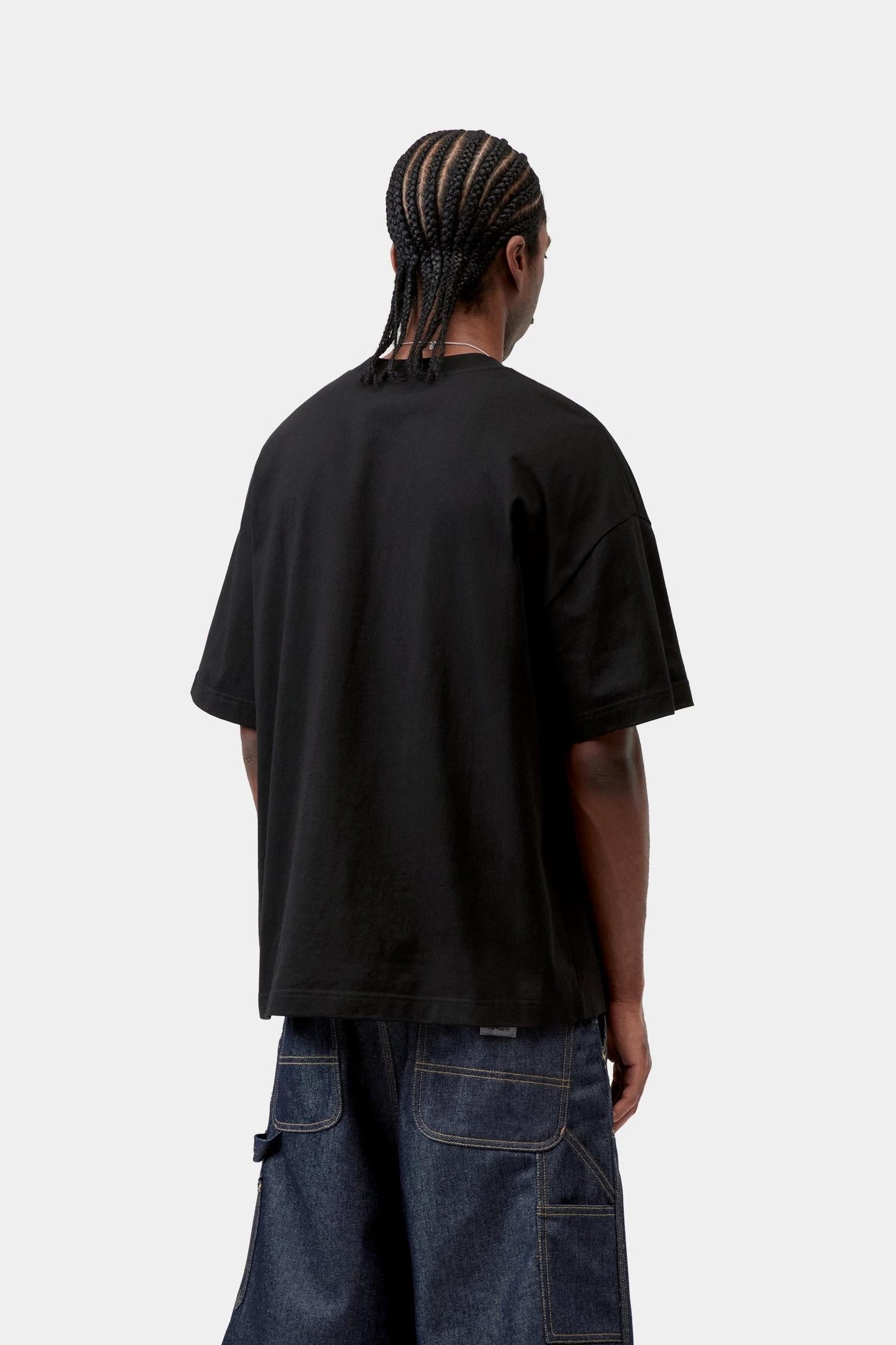 Deconstructed Label T-Shirt Black