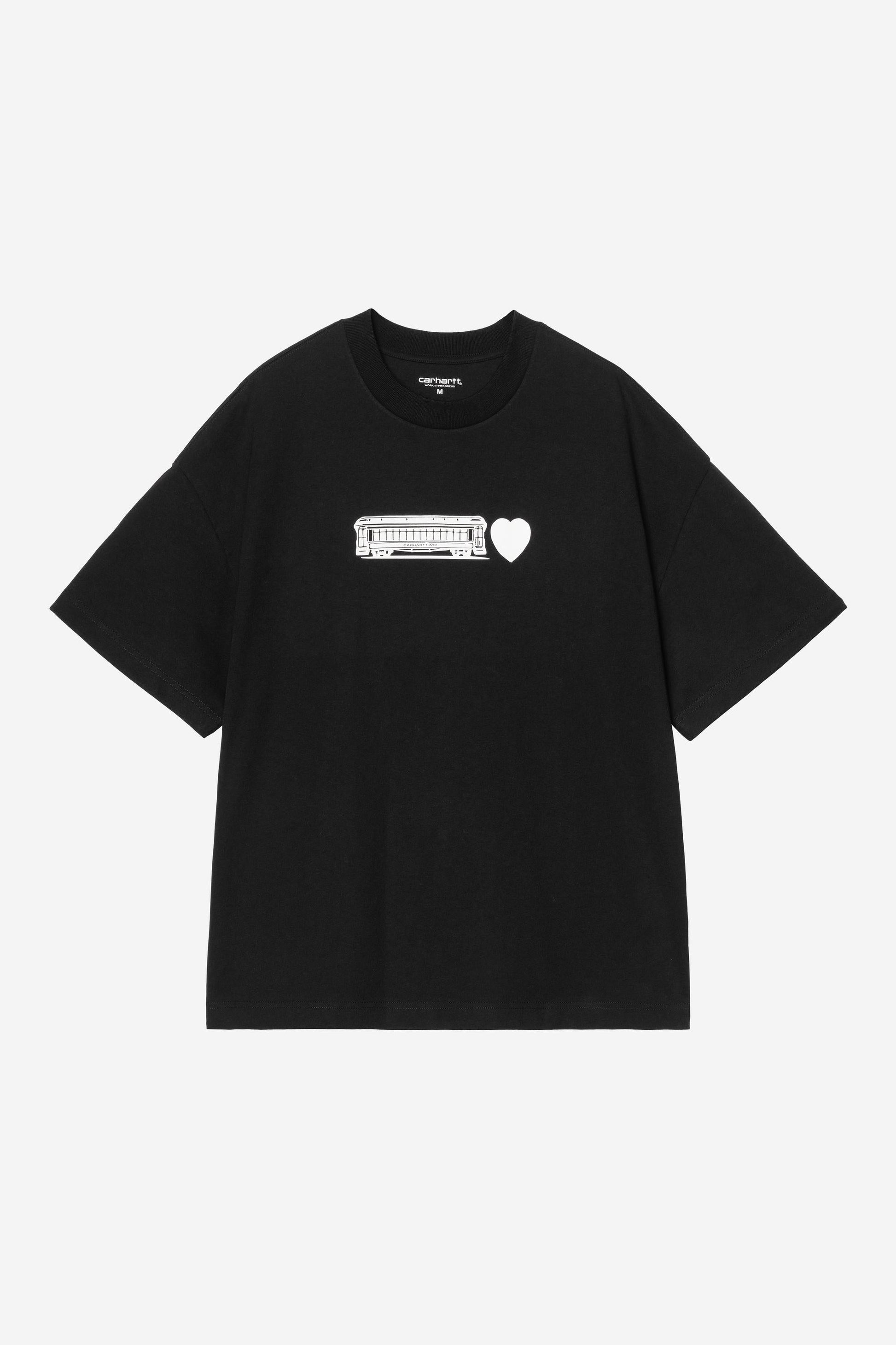 Deconstructed Label T-Shirt Black