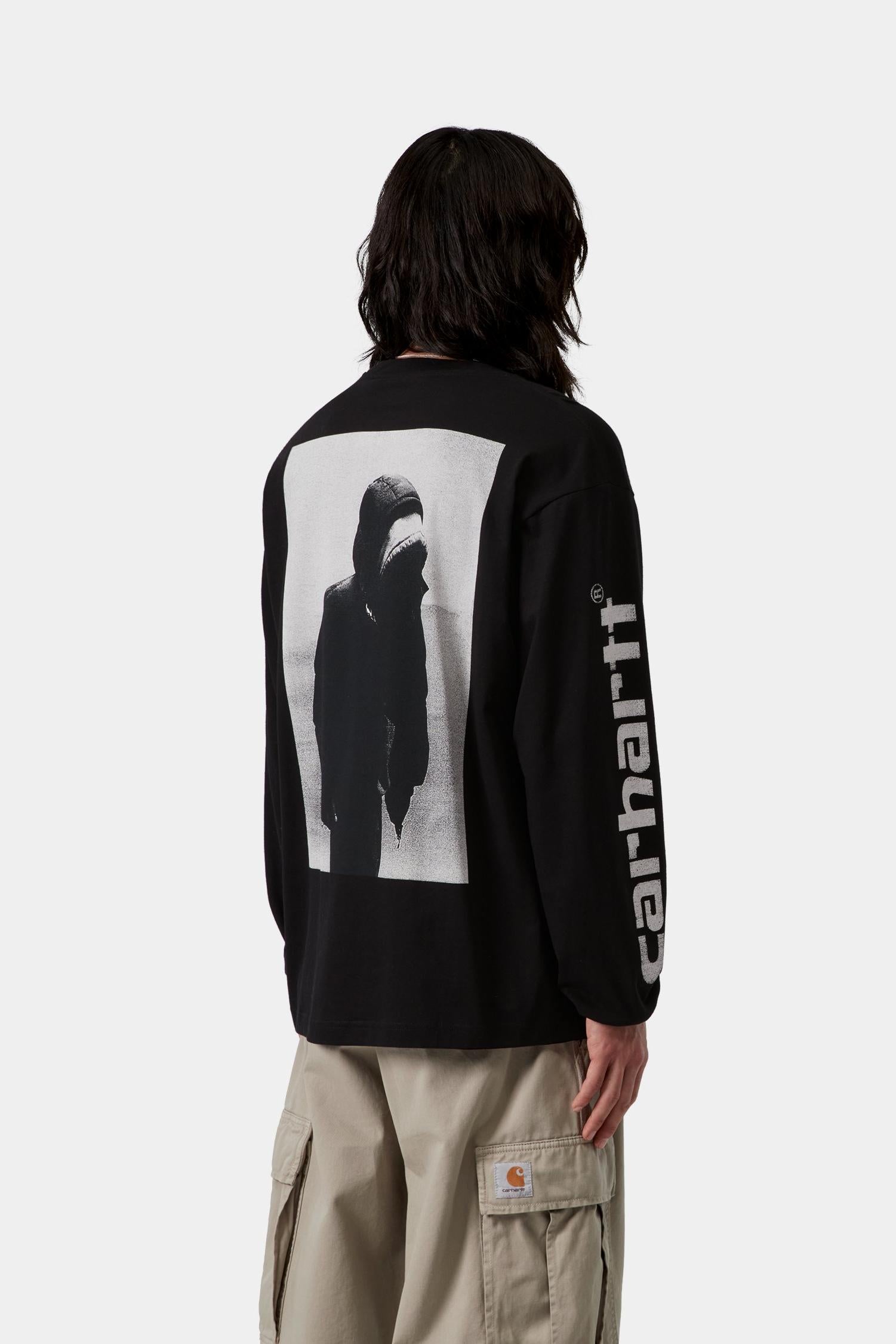 Long Sleeve Archive Script T-Shirt Black