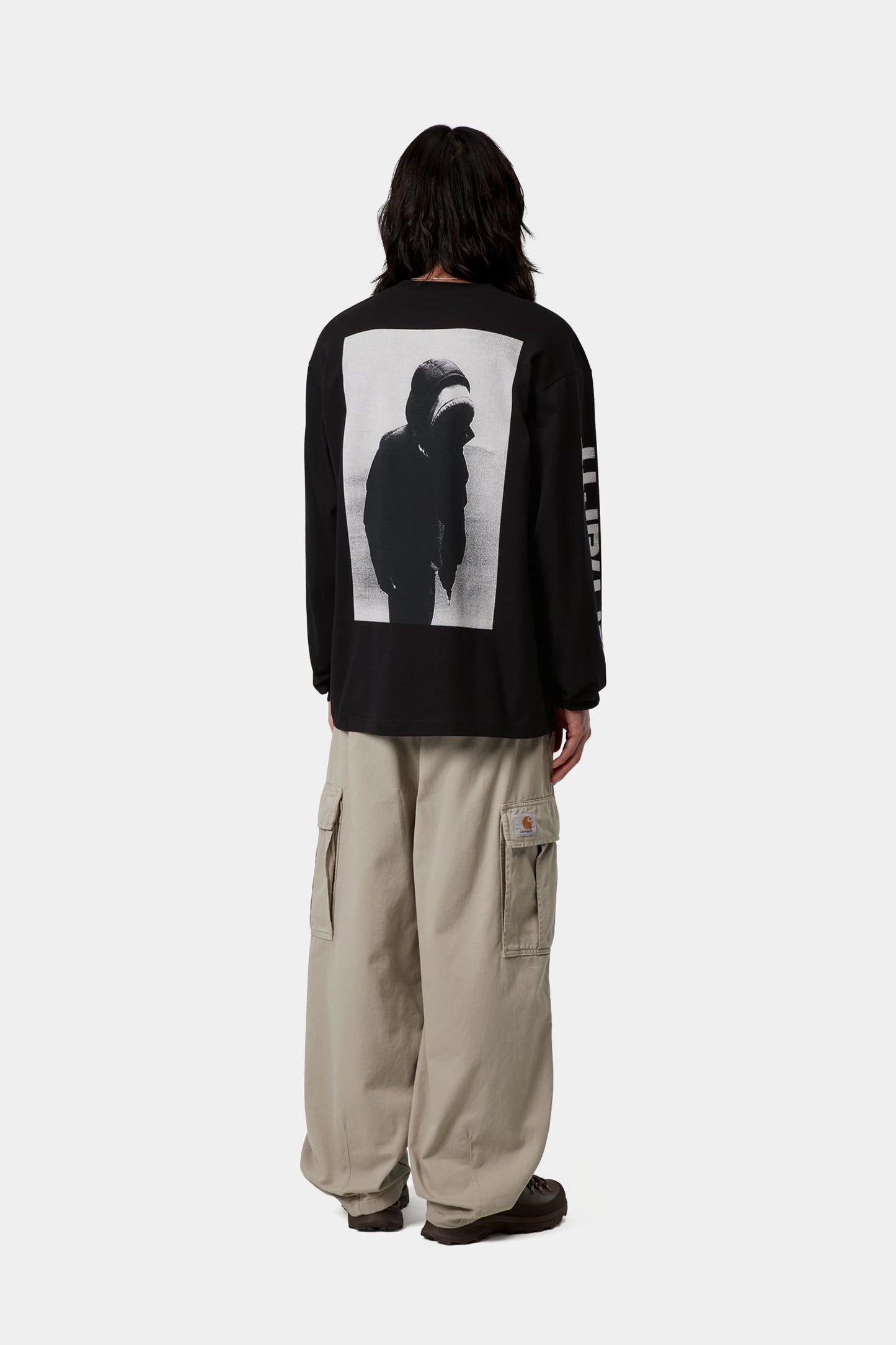 Long Sleeve Archive Script T-Shirt Black