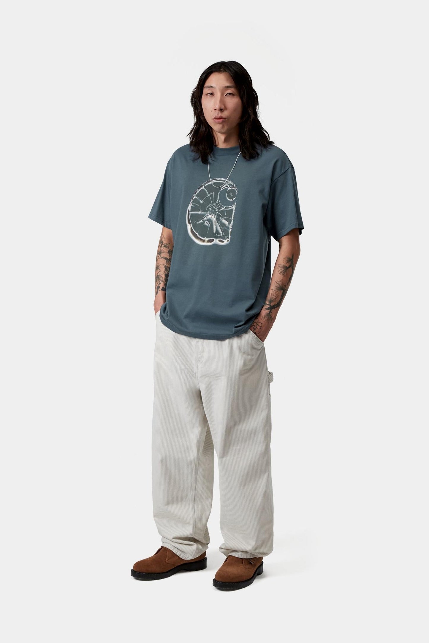 Shattered T-Shirt Office Blue