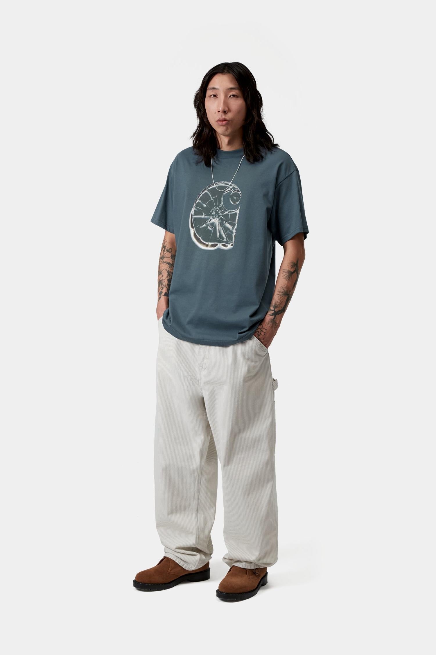 Shattered T-Shirt Office Blue