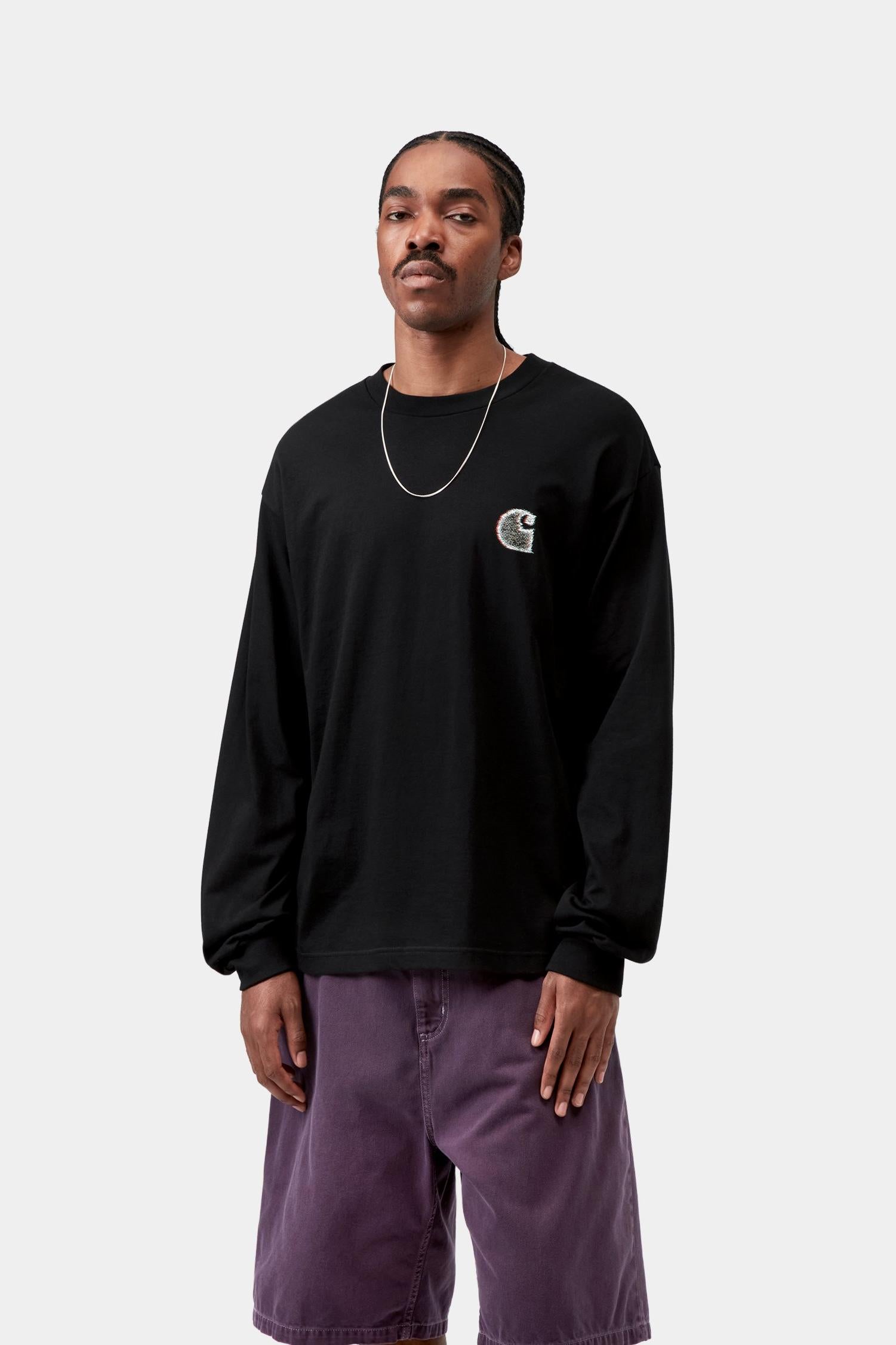 Long Sleeve Mind Your Head T-Shirt Black