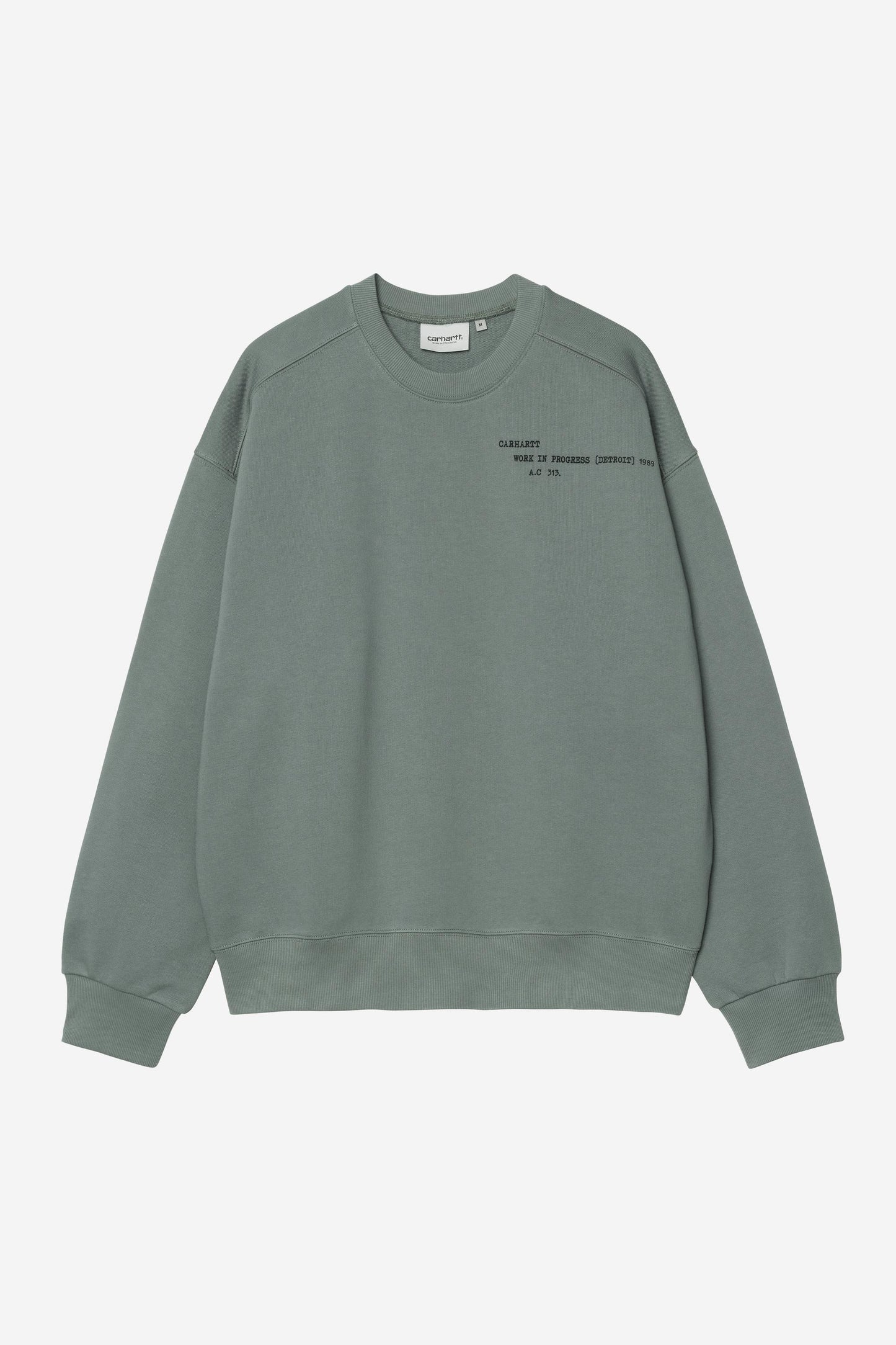 Punched Sweatshirt Velvet Green