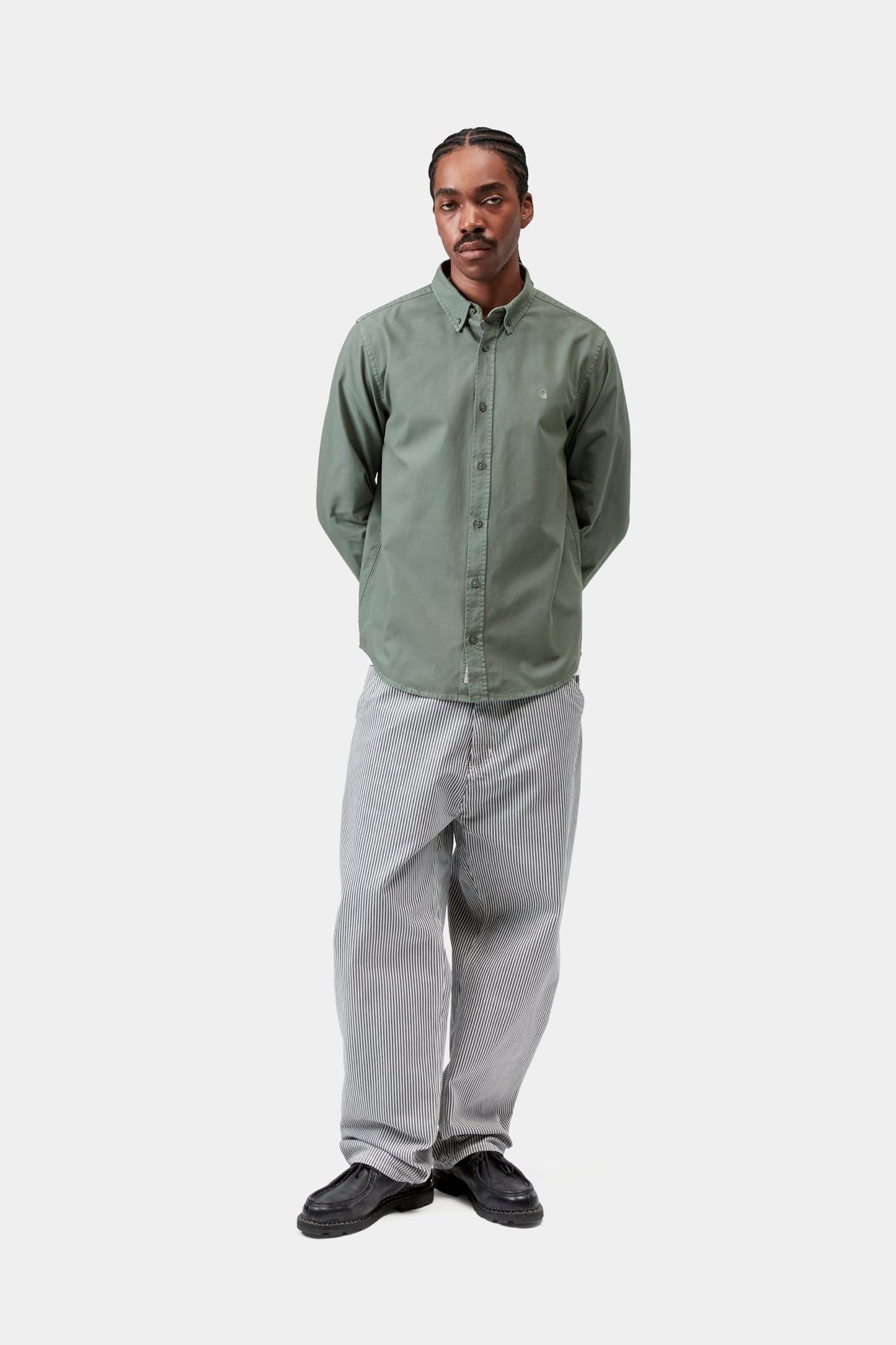 Bolton Shirt Velvet Green