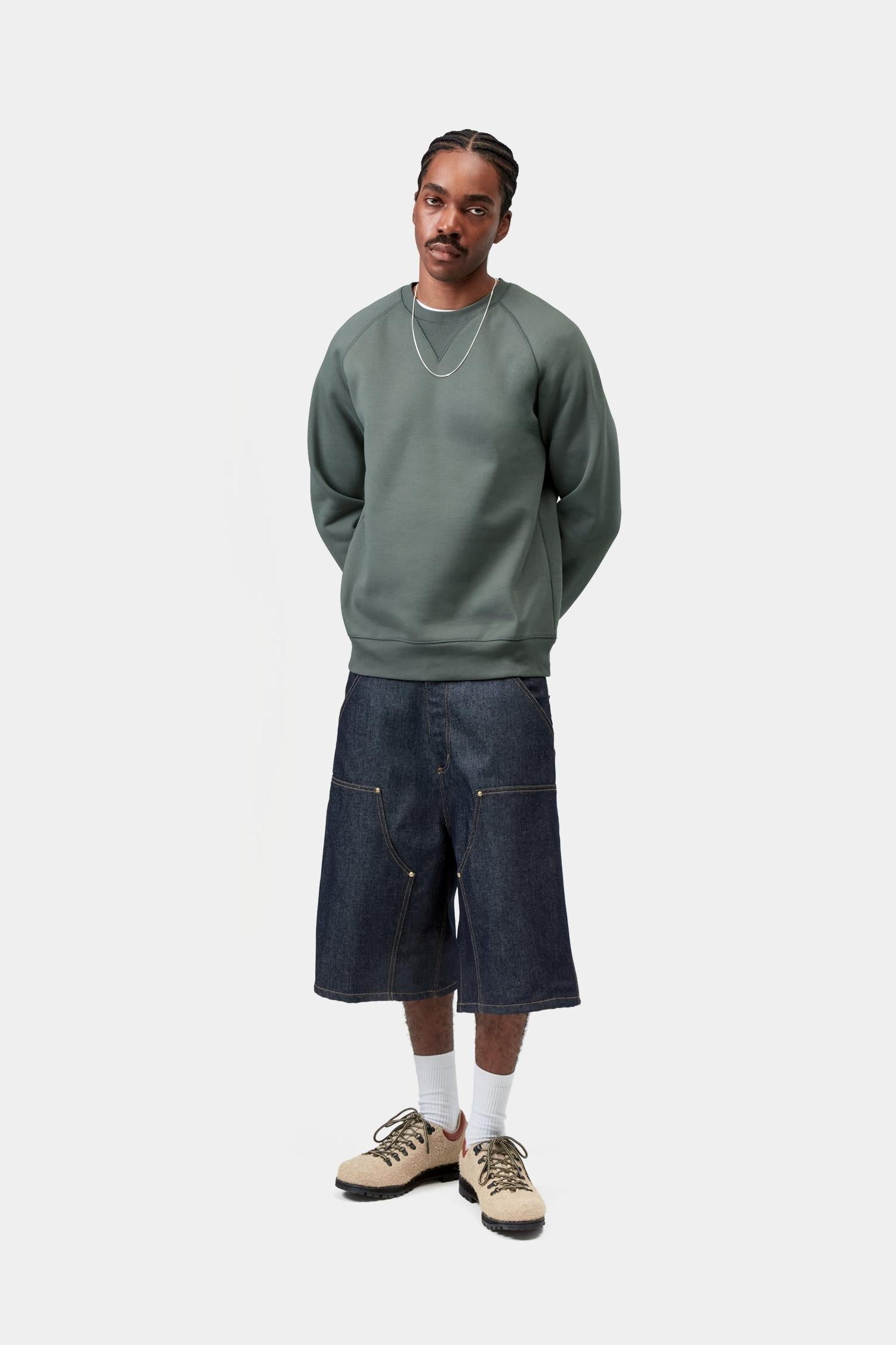 Chase Sweatshirt Velvet Green