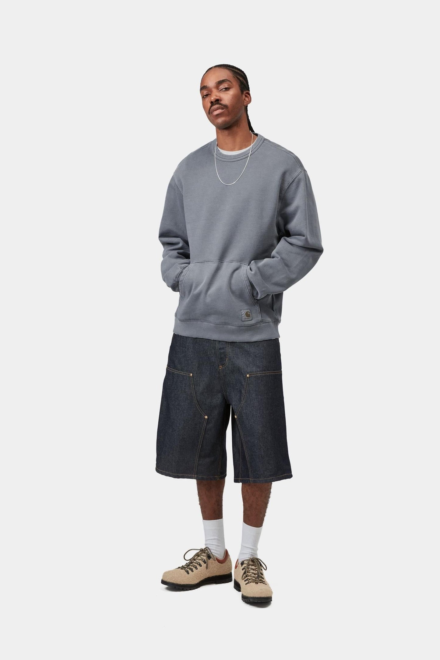 Torion Sweatshirt Office Blue (Grind Wash)