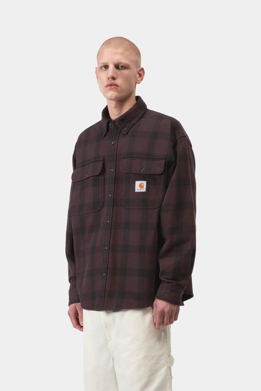 Edmands Check Shirt Natural / Palisander