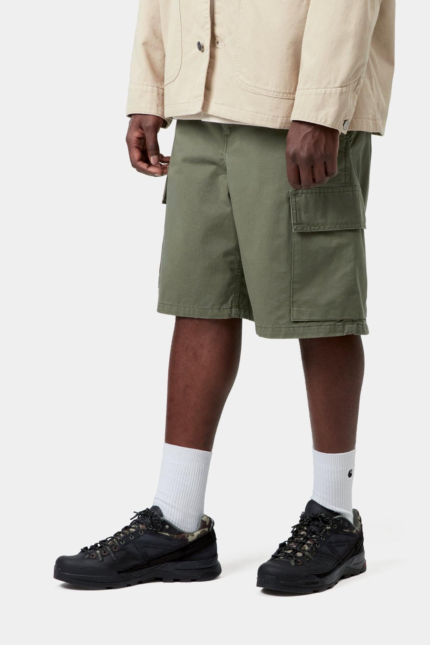 Kade Cargo Short Leaf (Stone Washed)