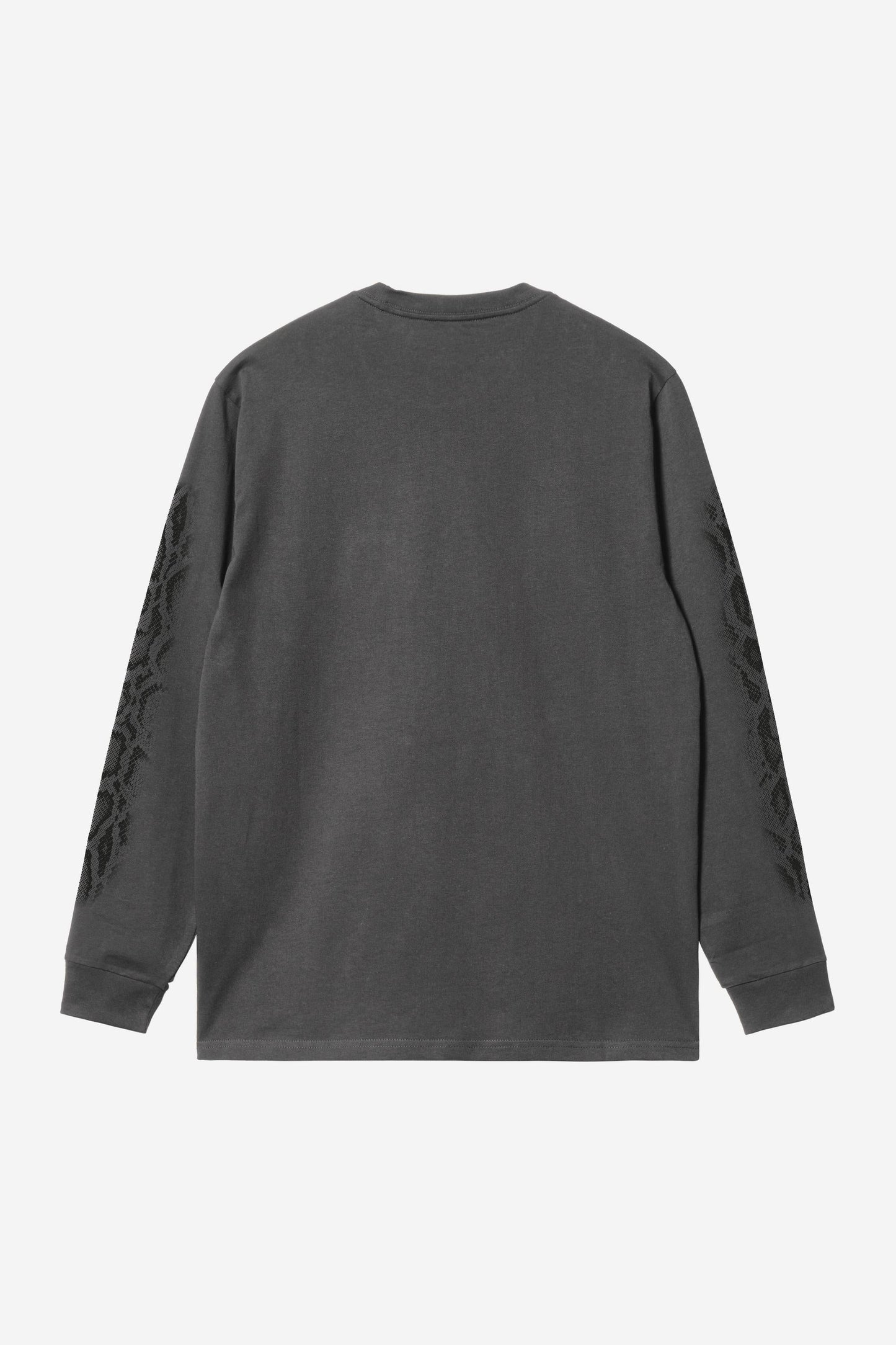 Long Sleeve Camo Snake T-Shirt Black (Garment Dyed)