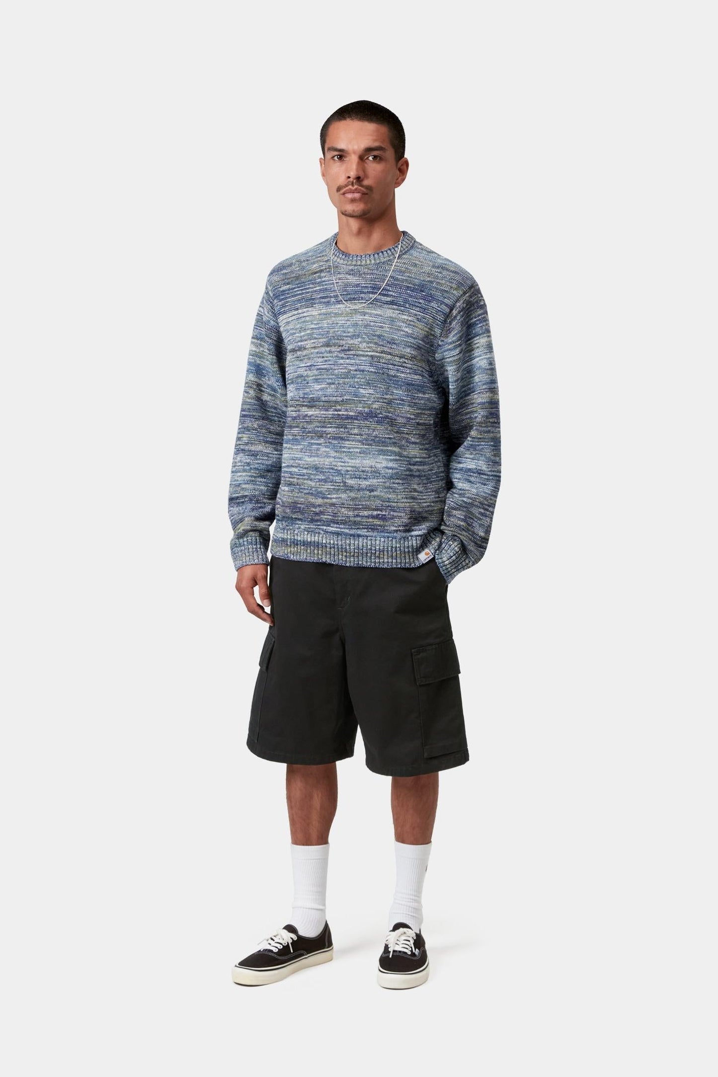 Kade Cargo Short Black (Stone Washed)