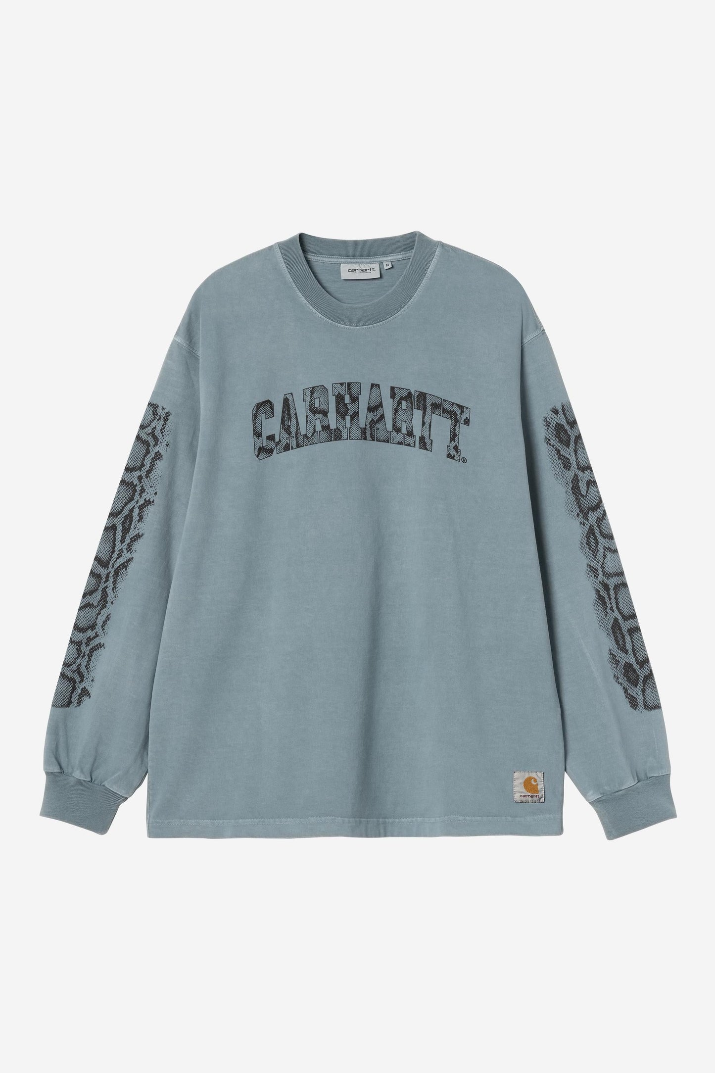 Long Sleeve Camo Snake T-Shirt Velvet Blue (Garment Dyed)