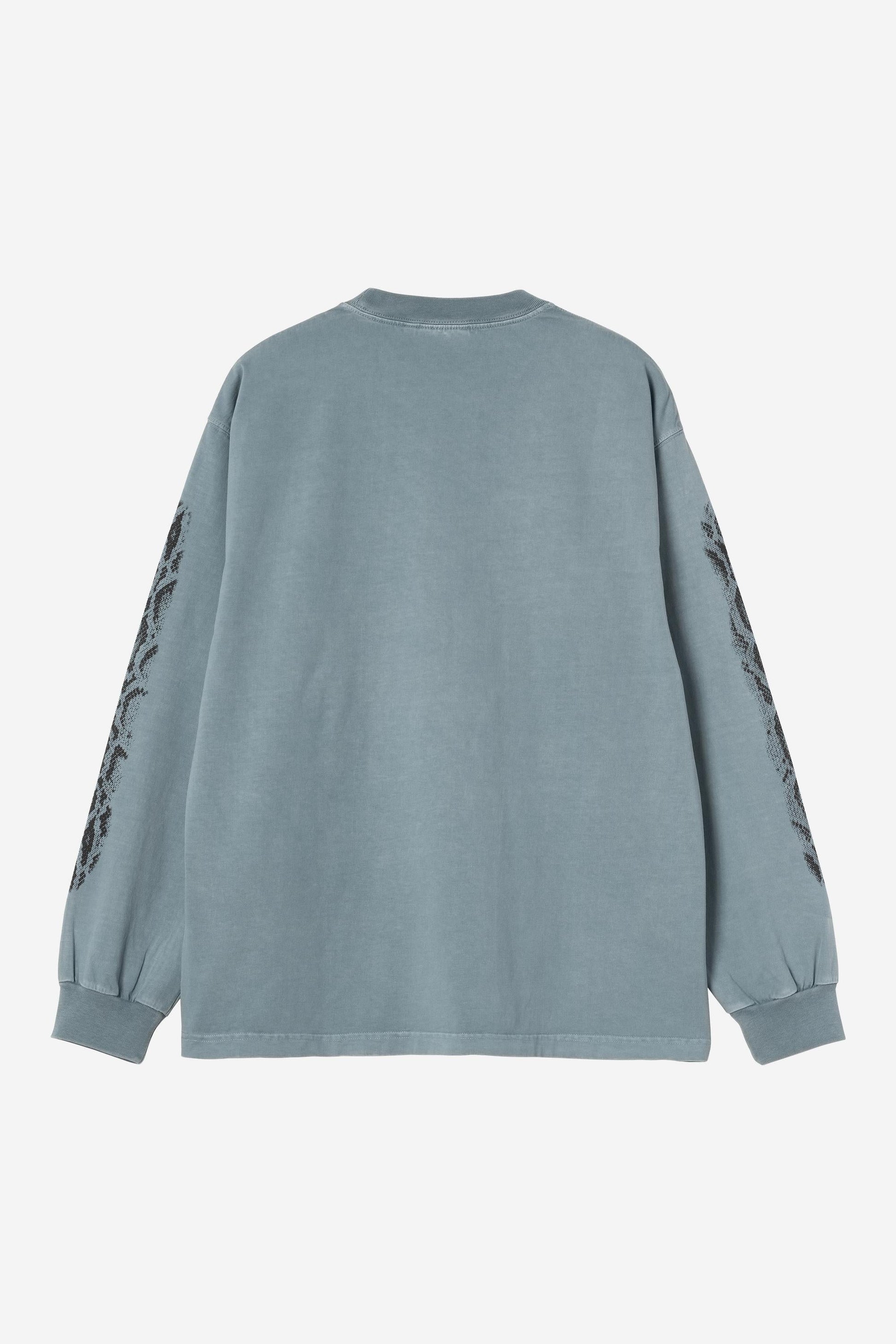 Long Sleeve Camo Snake T-Shirt Velvet Blue (Garment Dyed)