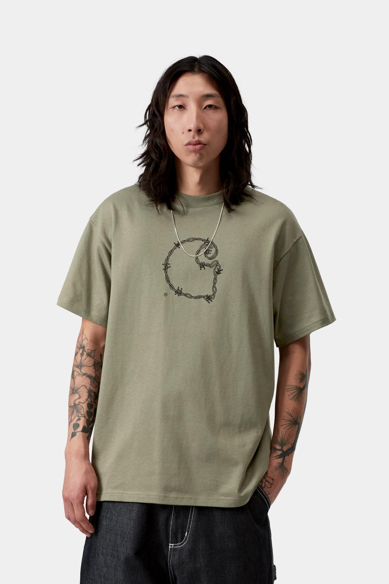 Barbwire C T-Shirt Dollar Green