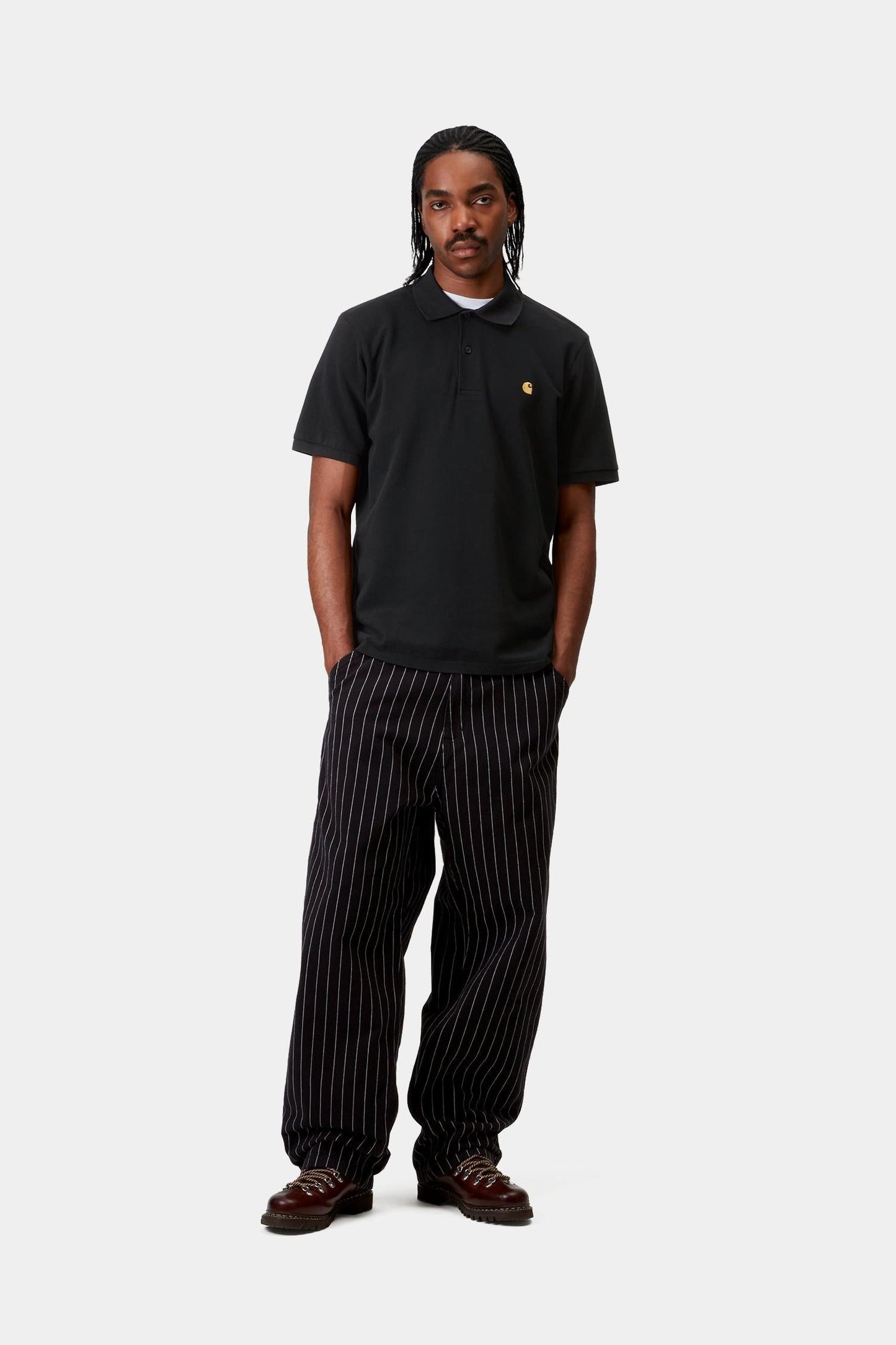 Chase Pique Polo Black