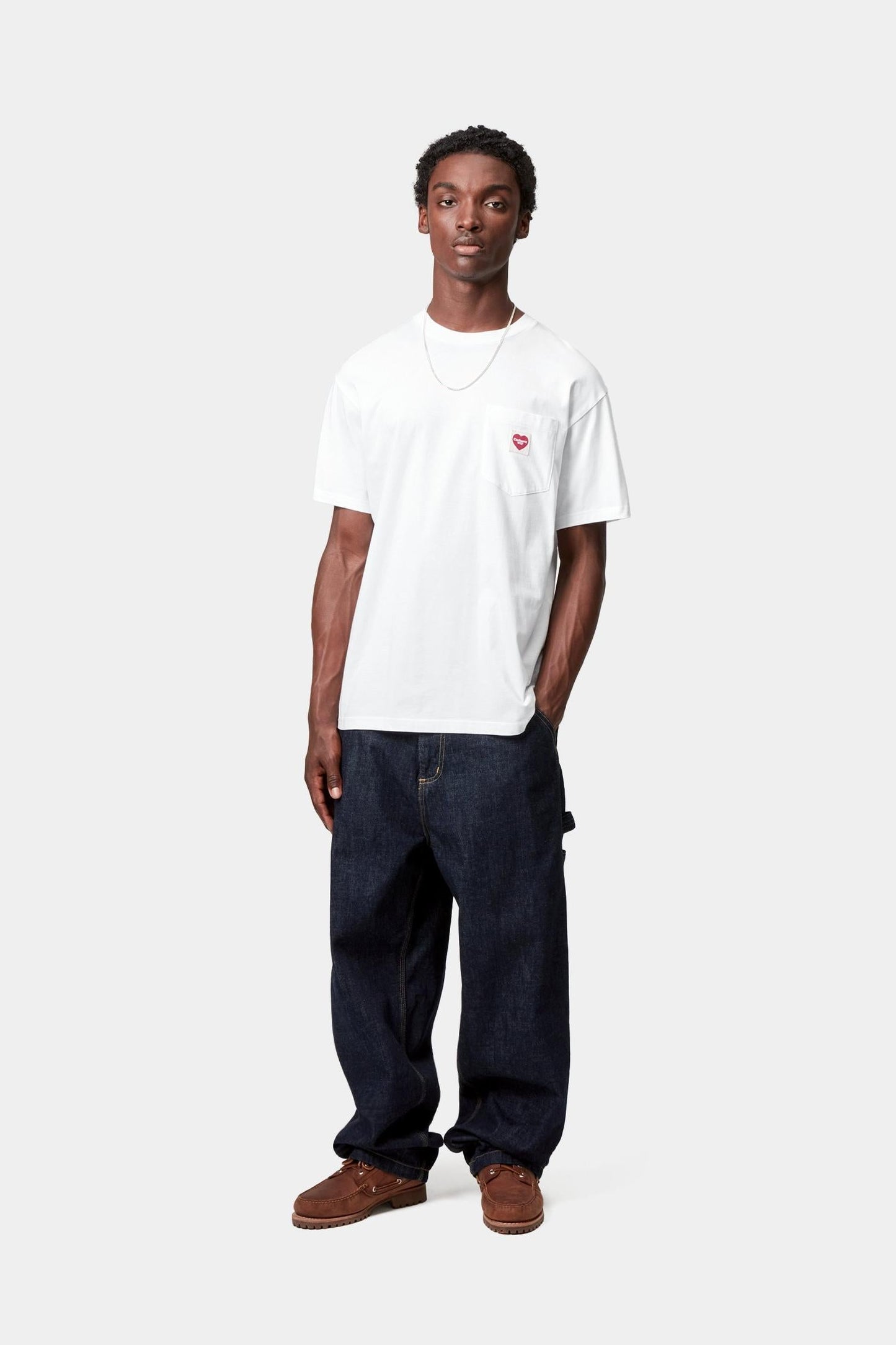 Pocket Heart T-Shirt White / Red