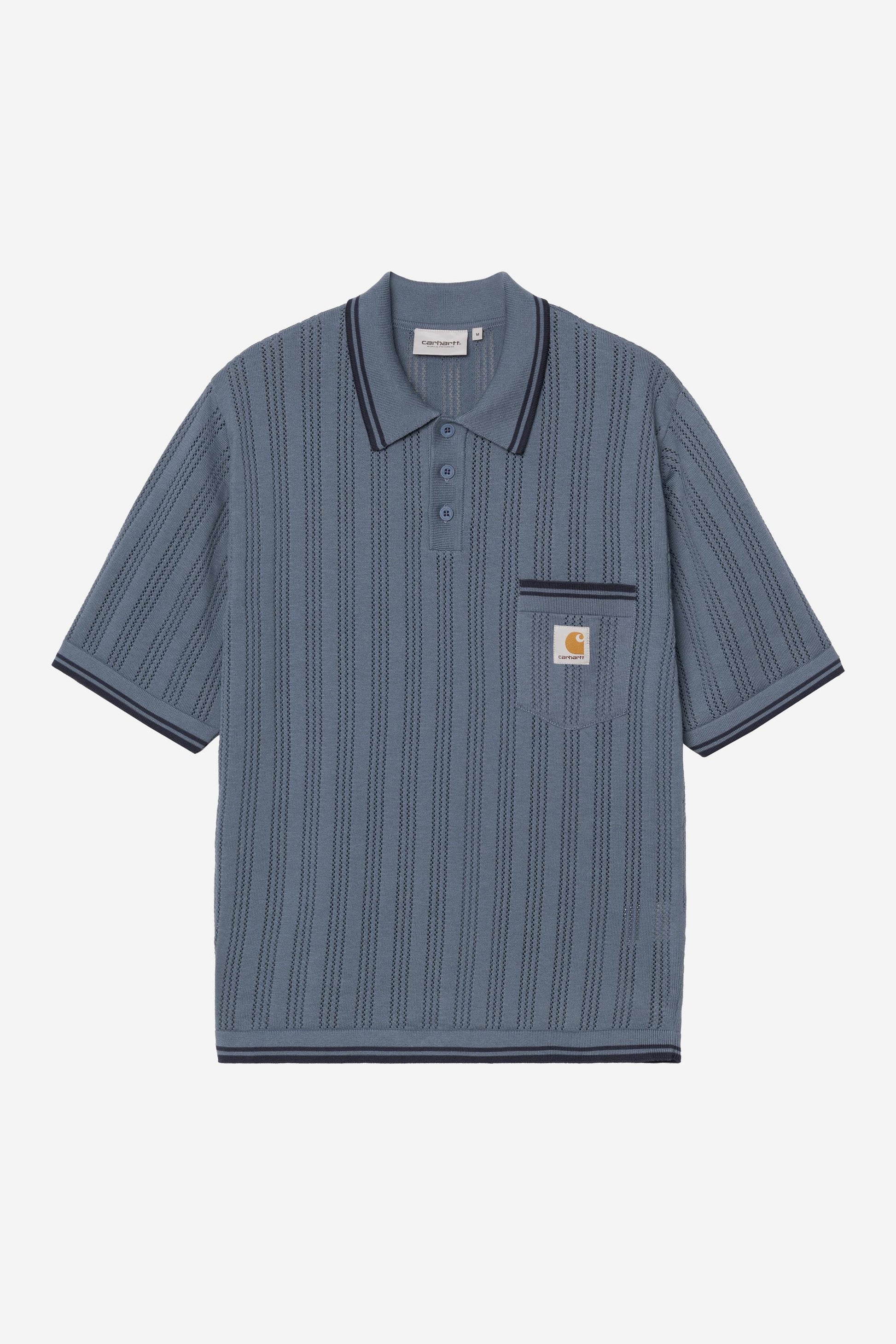 Short Sleeve Ramsey Polo Velvet Blue / Deep Night