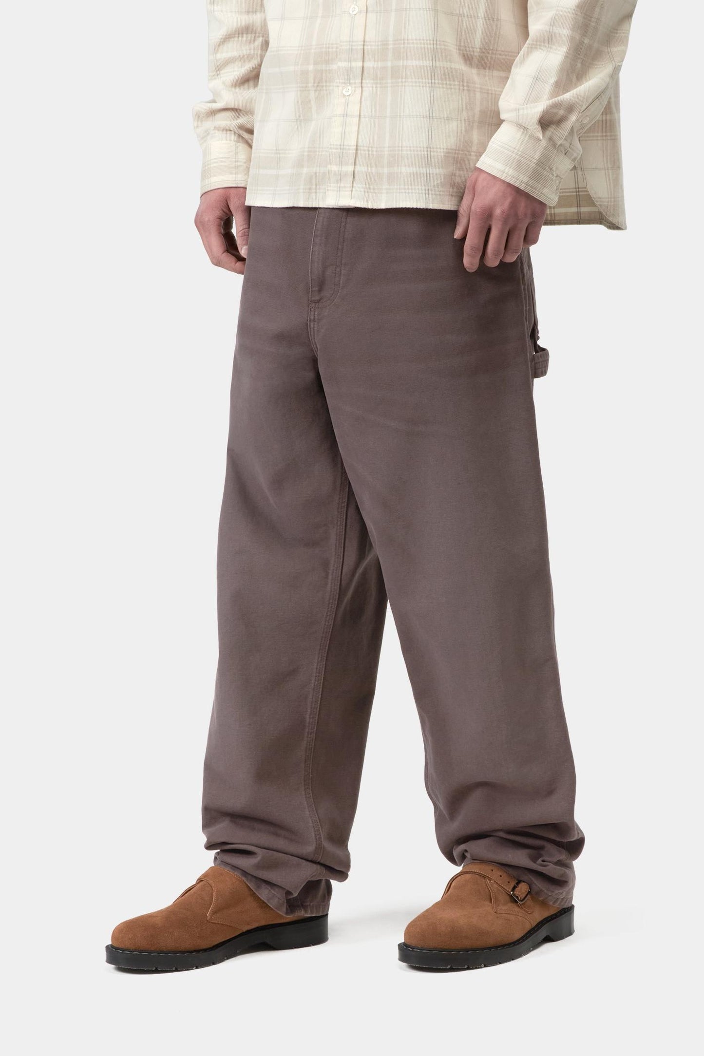 Single Knee Pant - Stone Canvas Shale