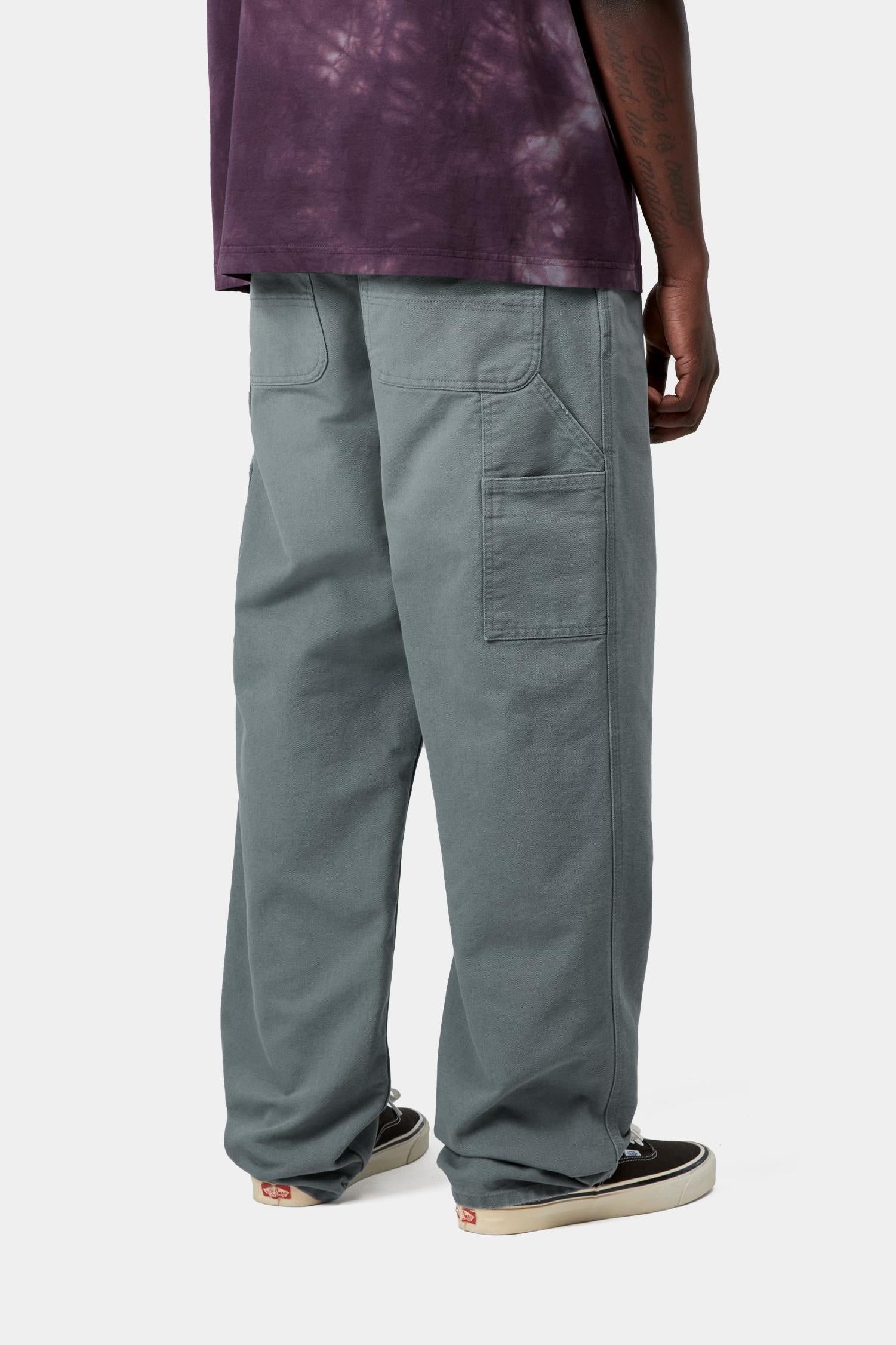Single Knee Pant - Stone Canvas Cozy Blue