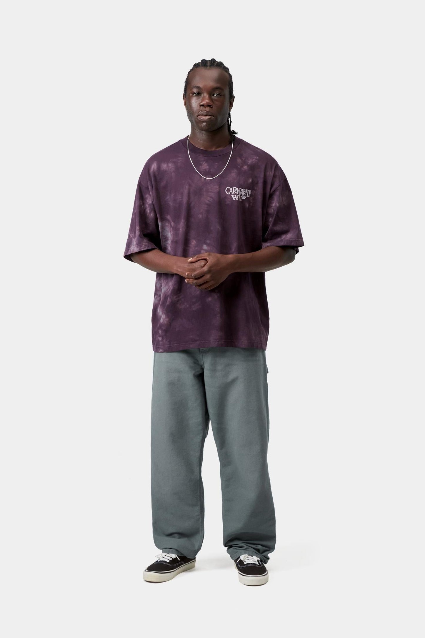 Single Knee Pant - Stone Canvas Cozy Blue