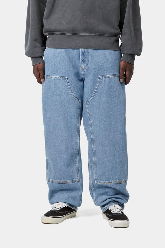 Double Knee Pant - Denim Blue (Stone Bleached)