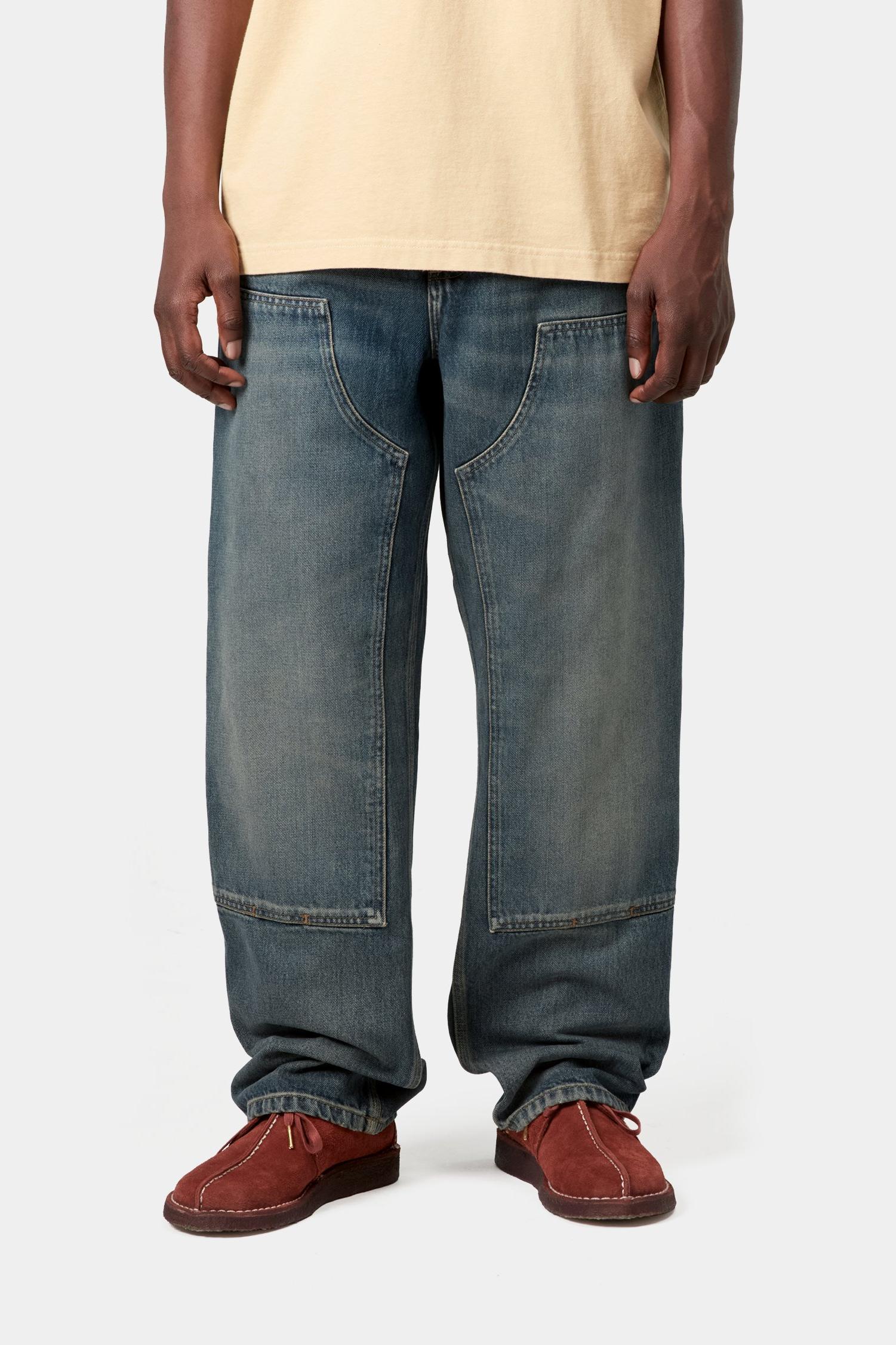 Double Knee Pant - Denim Blue (Worn Used Wash)