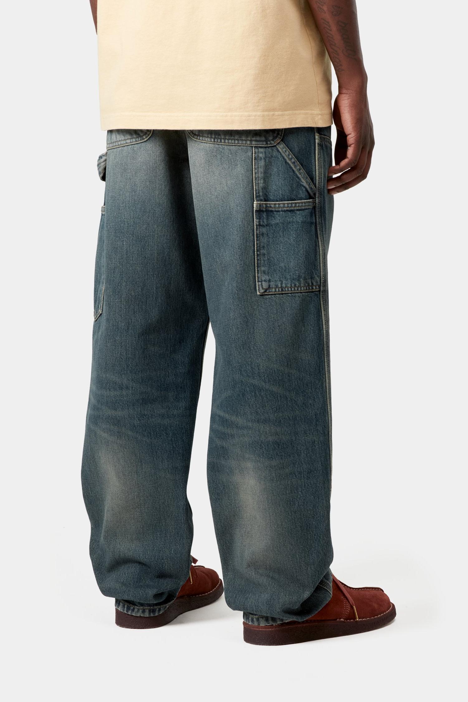 Double Knee Pant - Denim Blue (Worn Used Wash)