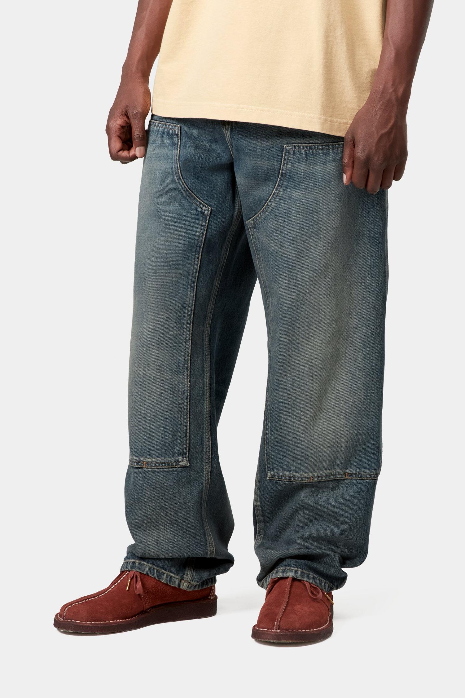 Double Knee Pant - Denim Blue (Worn Used Wash)