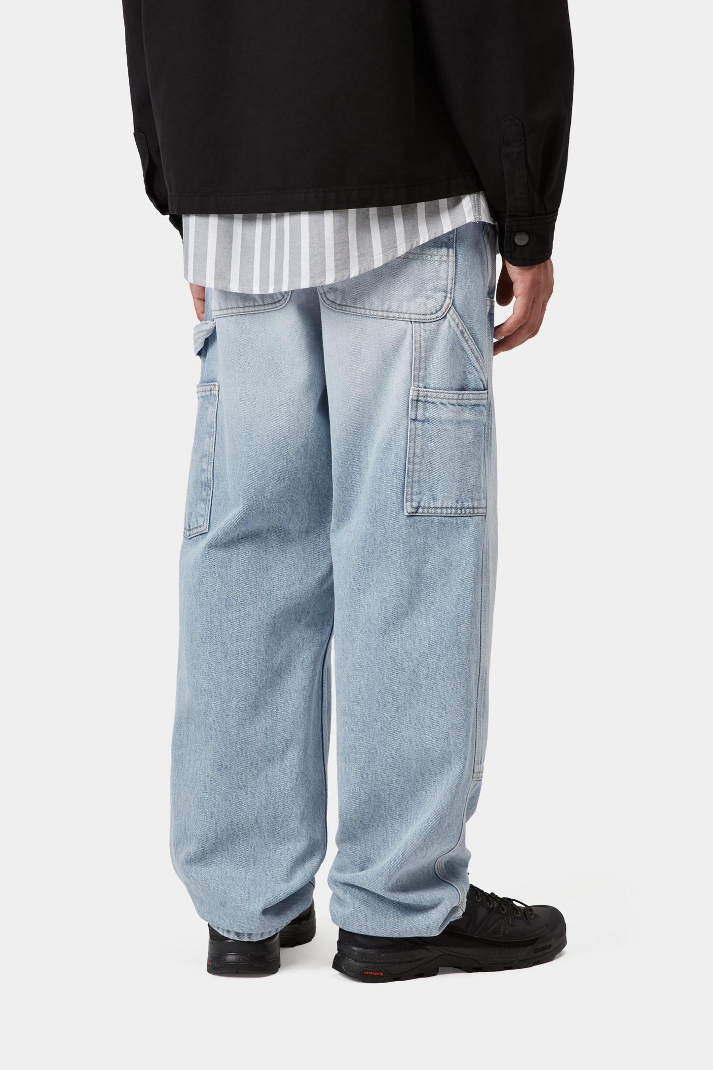 Double Knee Pant - Denim Blue (Heavy Worn Bleached)