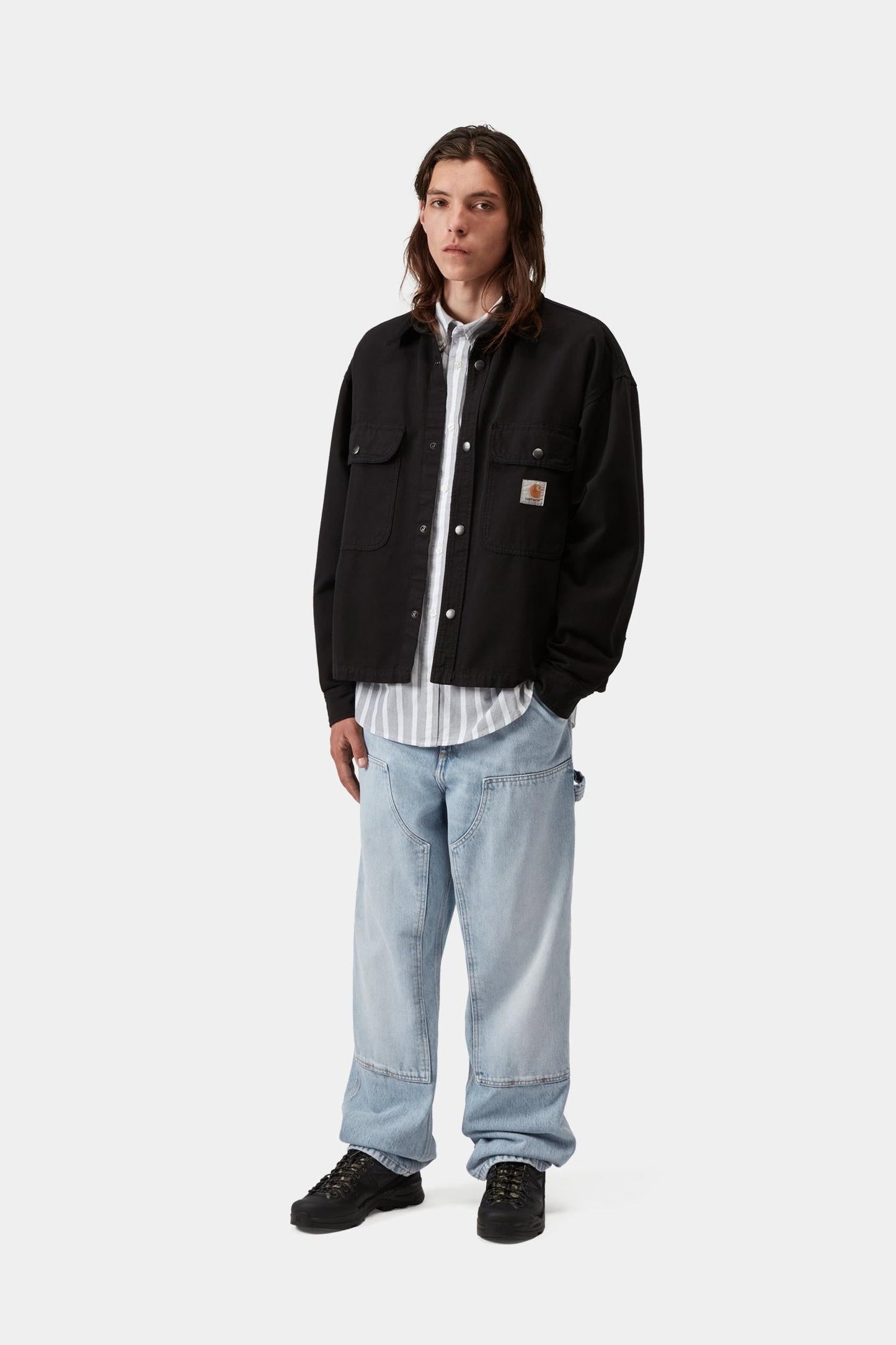 Double Knee Pant - Denim Blue (Heavy Worn Bleached)