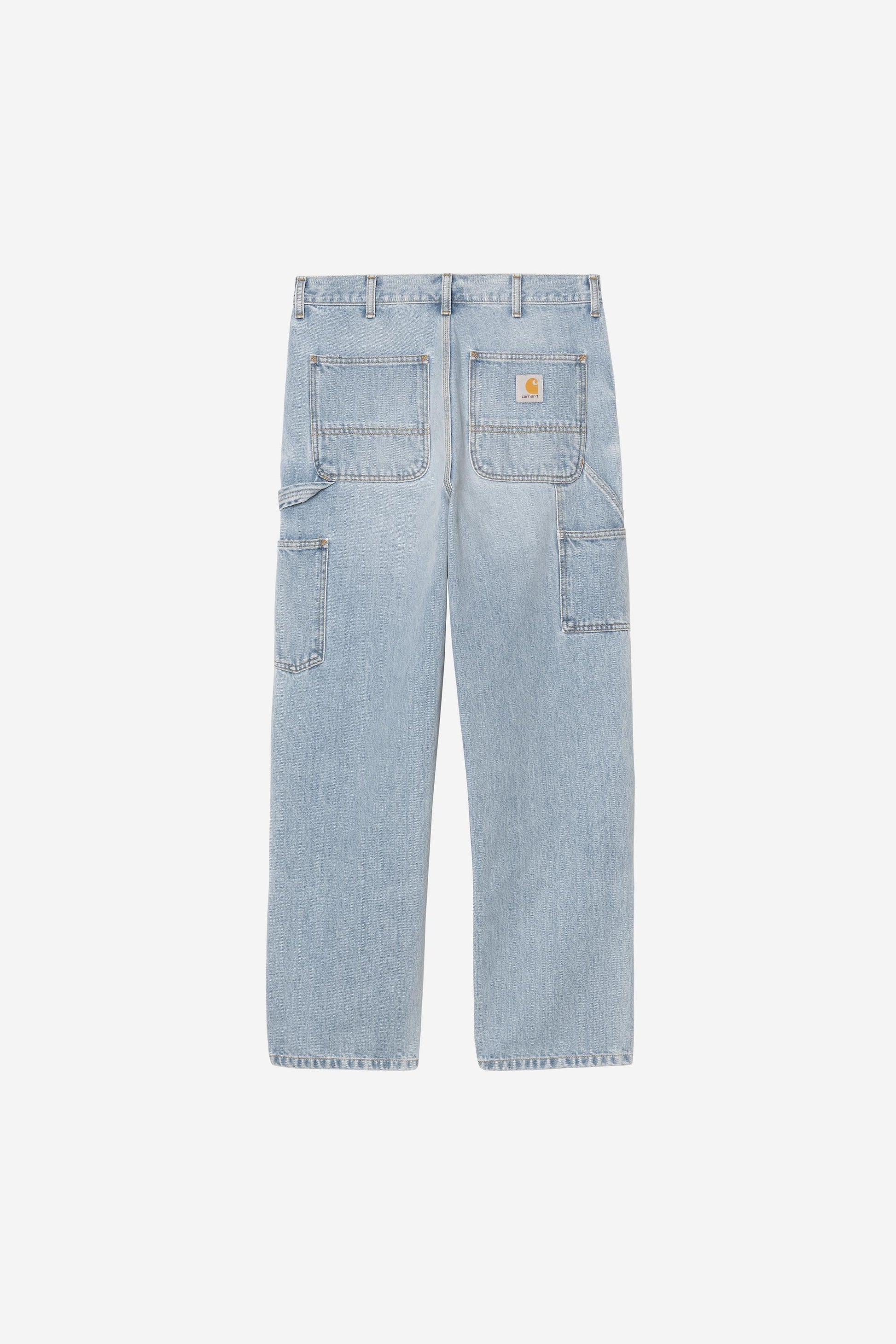 Double Knee Pant - Denim Blue (Heavy Worn Bleached)