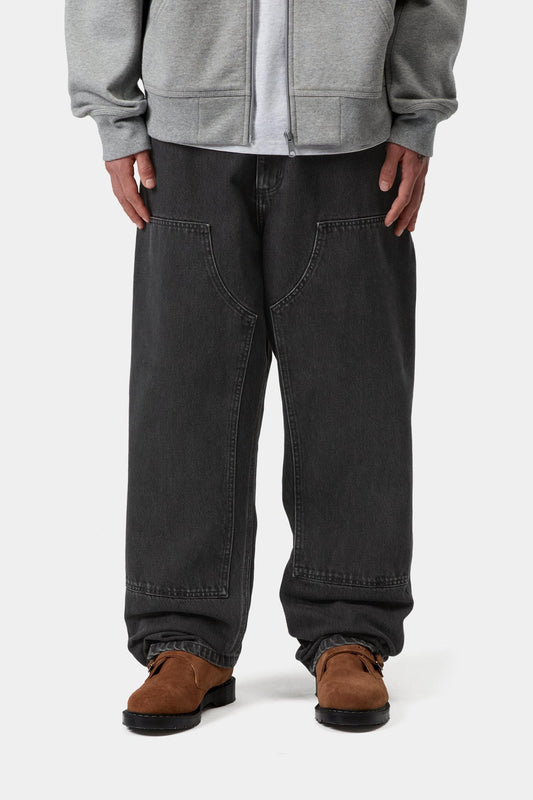 Double Knee Pant - Denim Black (Stone Washed)