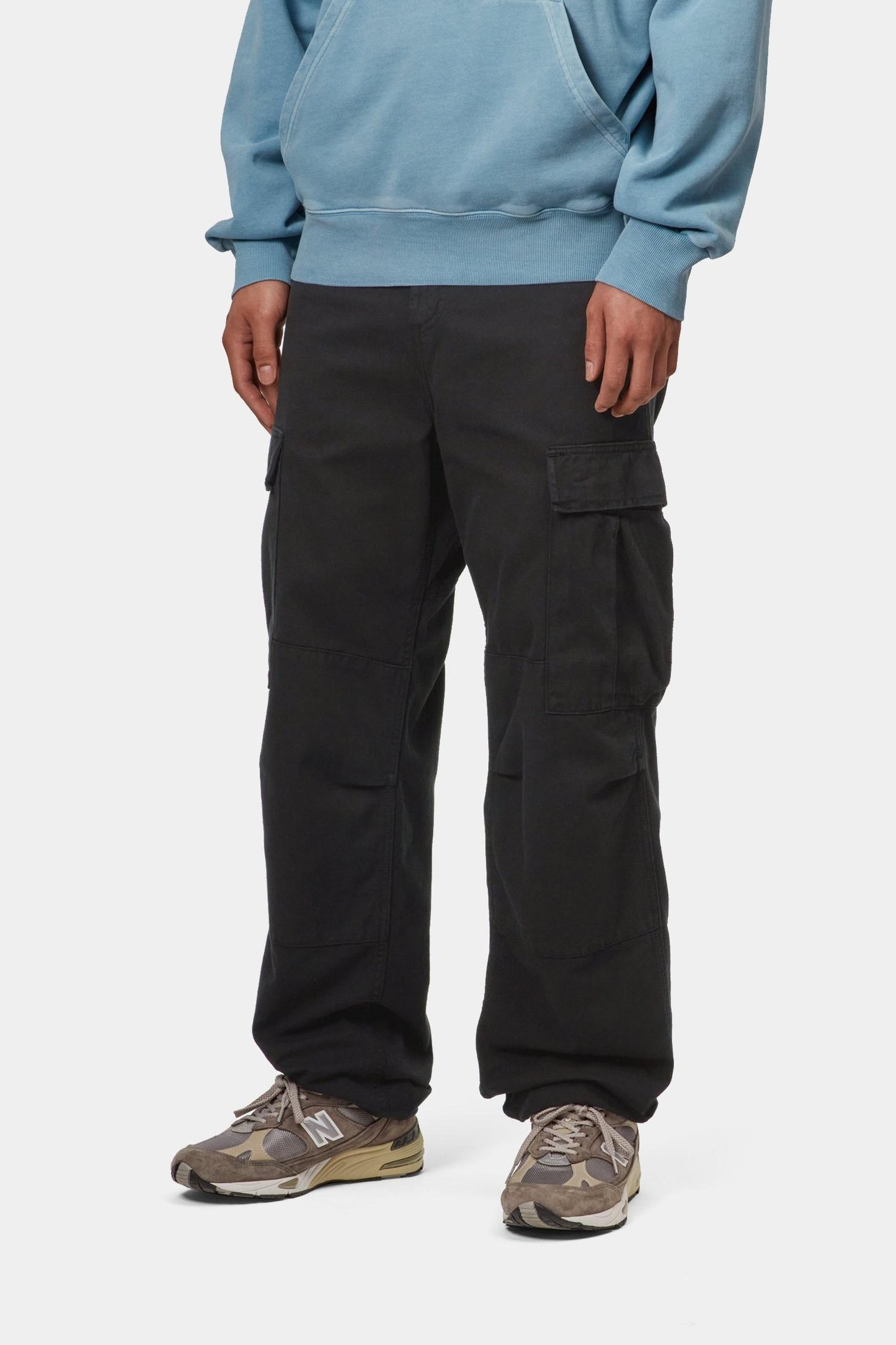 Regular Cargo Pant - Garment Dyed Twill Black (Garment Dyed)