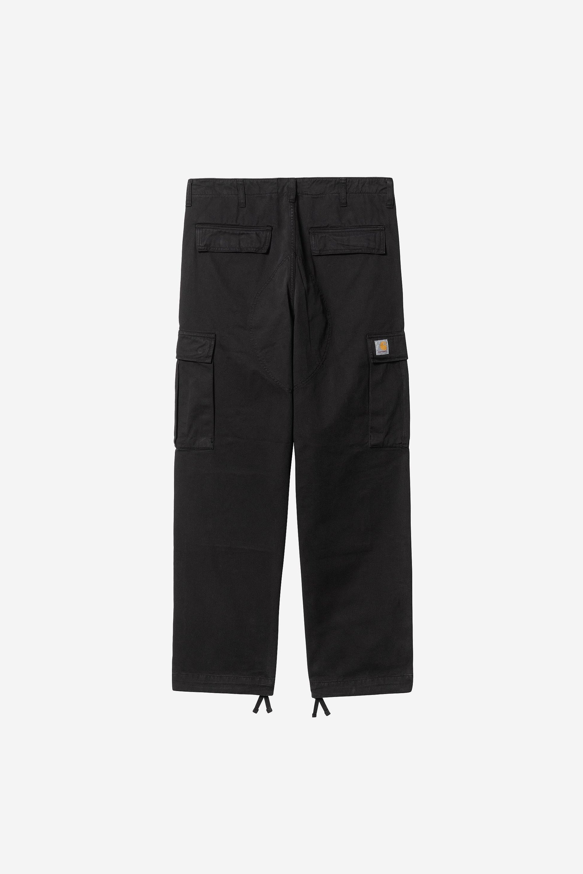 Regular Cargo Pant - Garment Dyed Twill Black (Garment Dyed)
