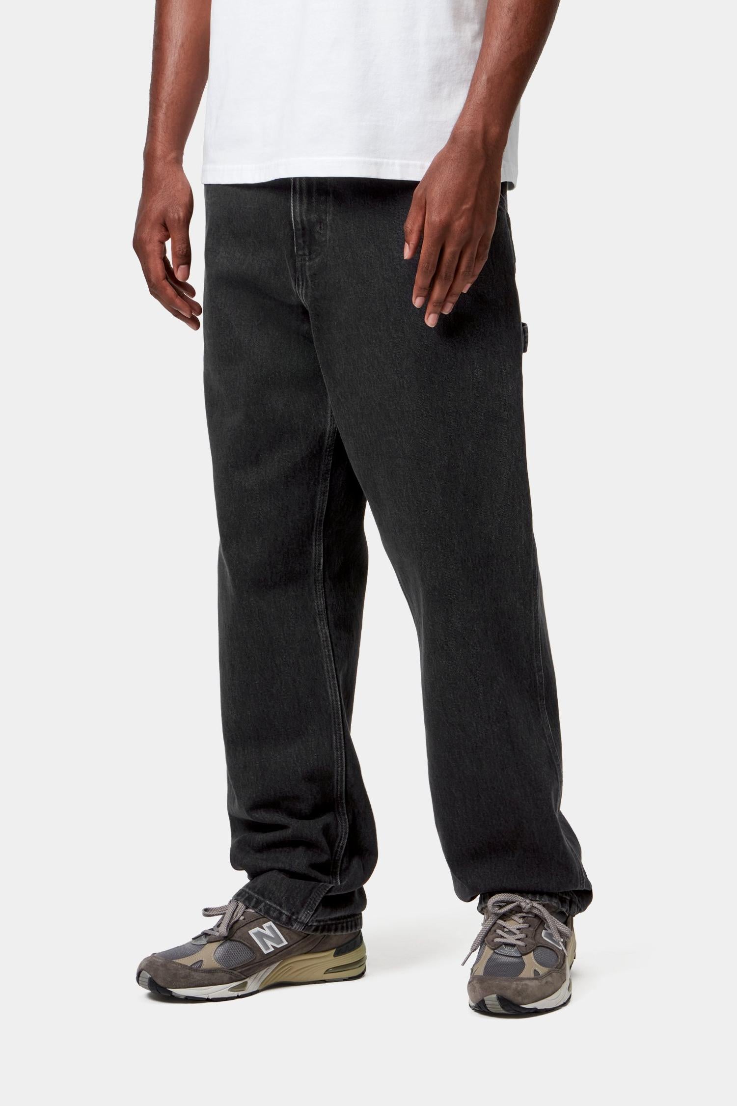 Single Knee Pant - Denim Black (Stone Washed)