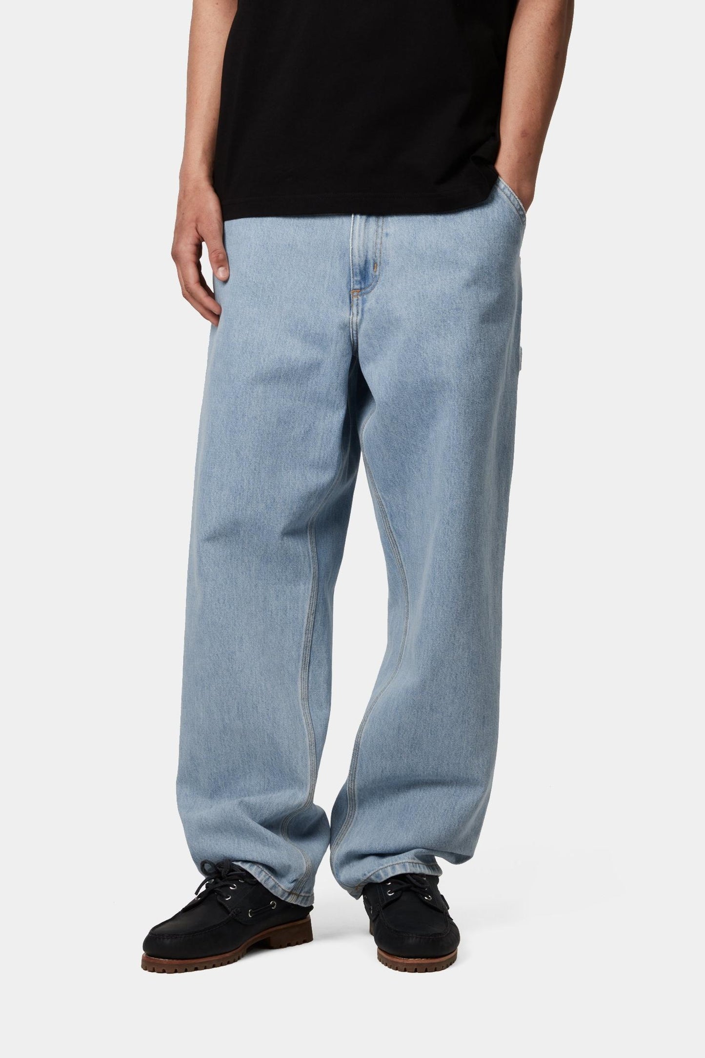 Single Knee Pant - Denim Blue (Heavy Stone Bleached)