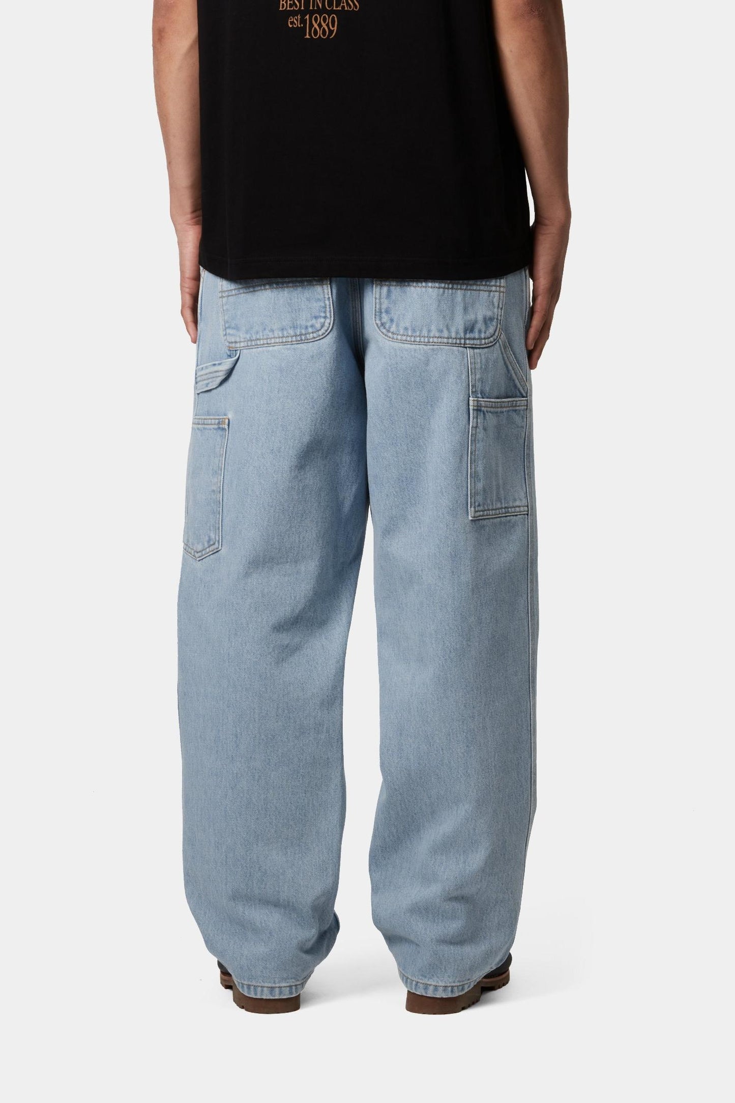 Single Knee Pant - Denim Blue (Heavy Stone Bleached)