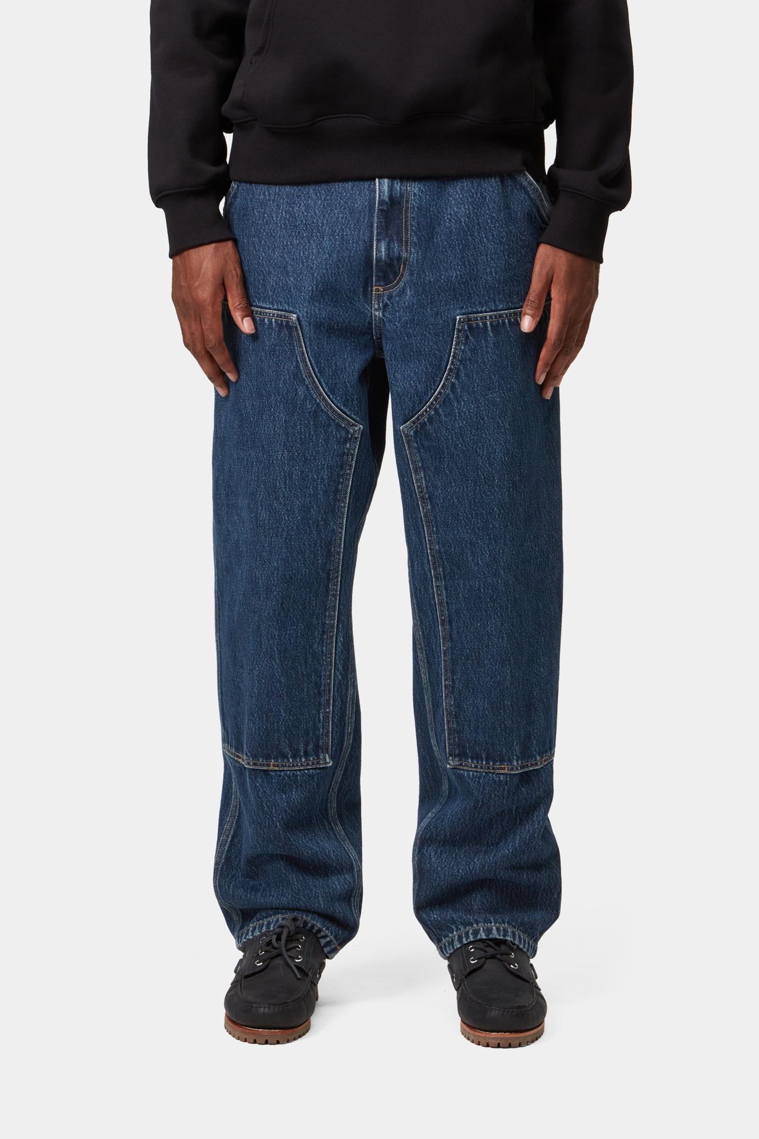 Double Knee Pant - Denim Blue (Stone Washed)