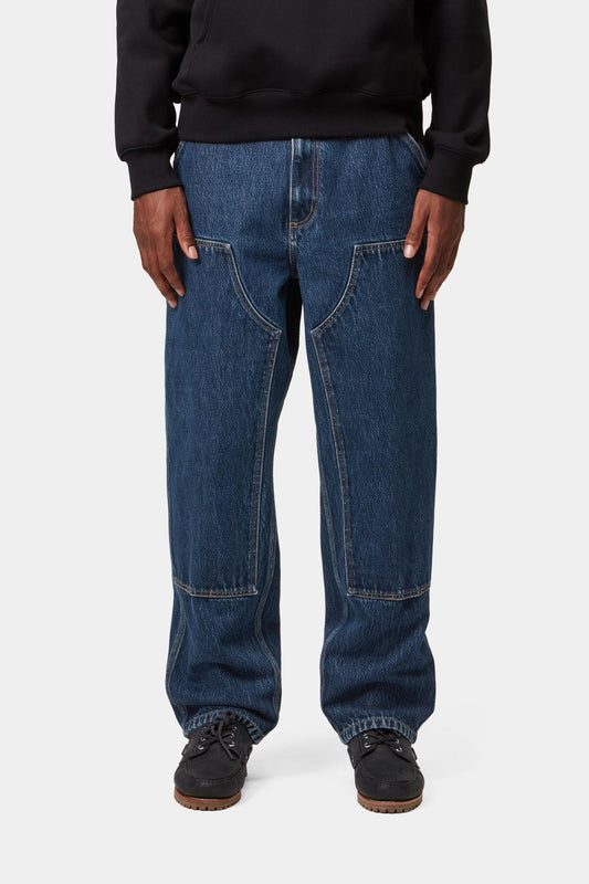 Double Knee Pant - Denim Blue (Stone Washed)
