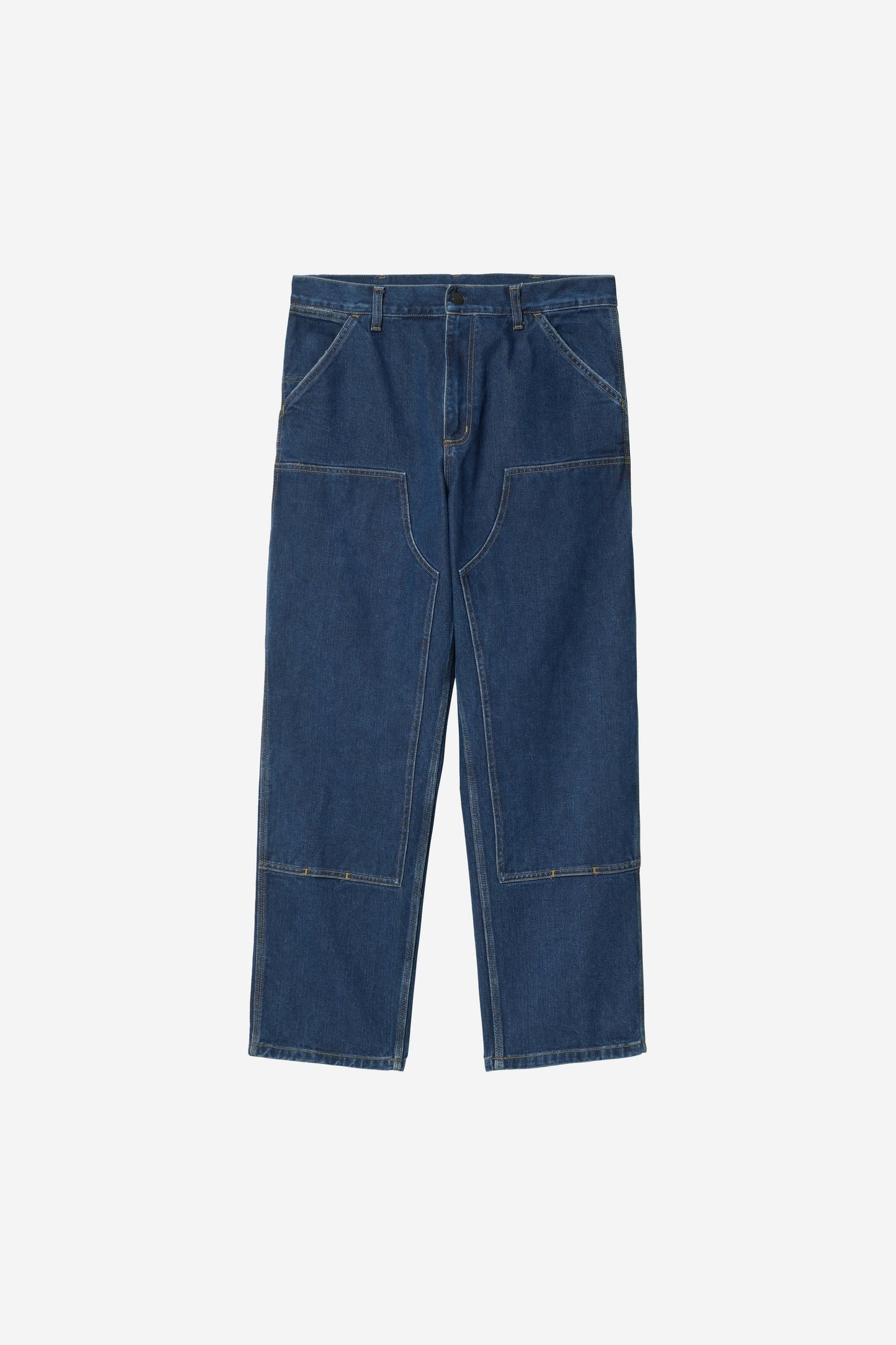 Double Knee Pant - Denim Blue (Stone Washed)
