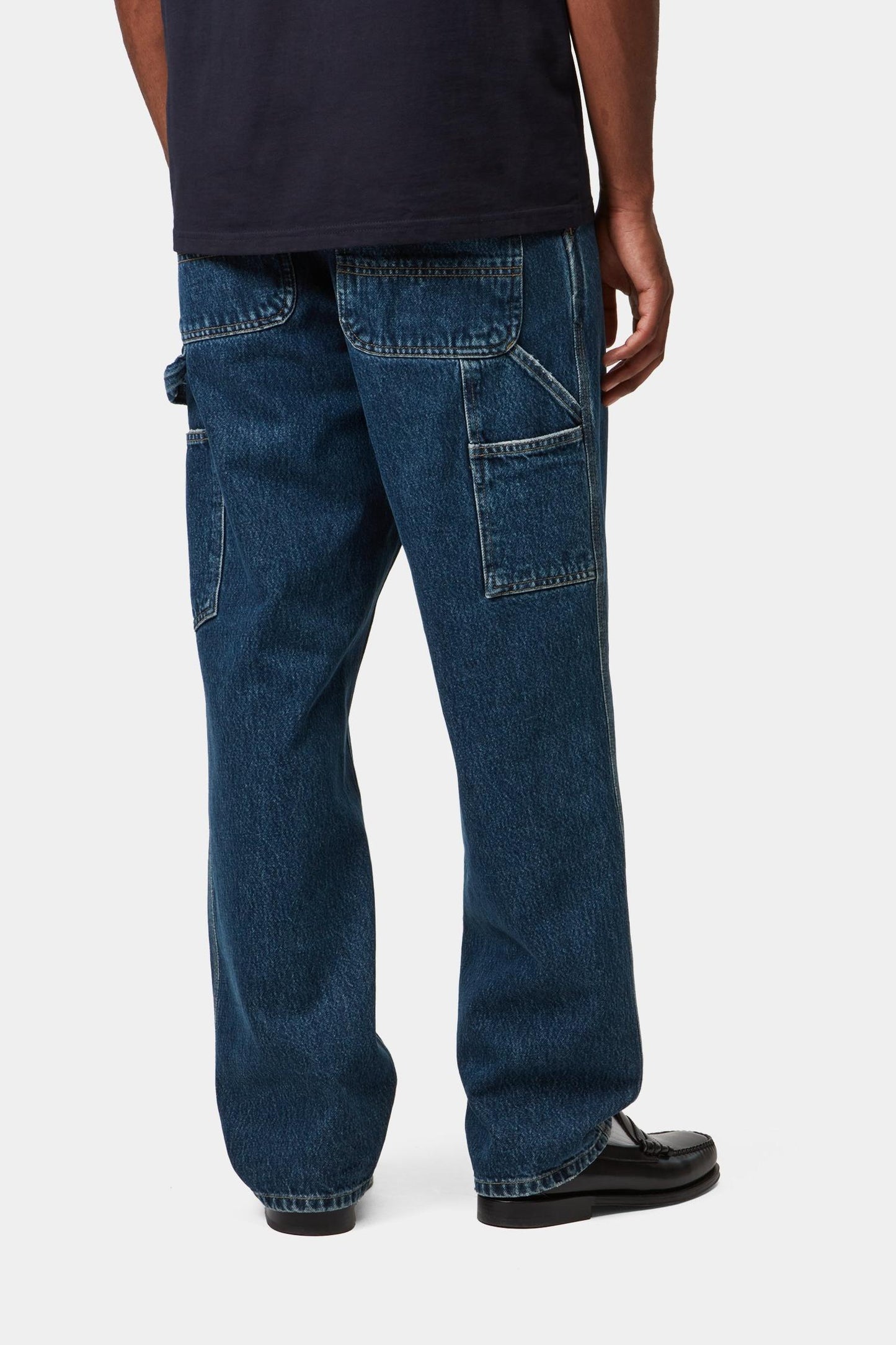 Single Knee Pant - Denim Blue (Stone Washed)