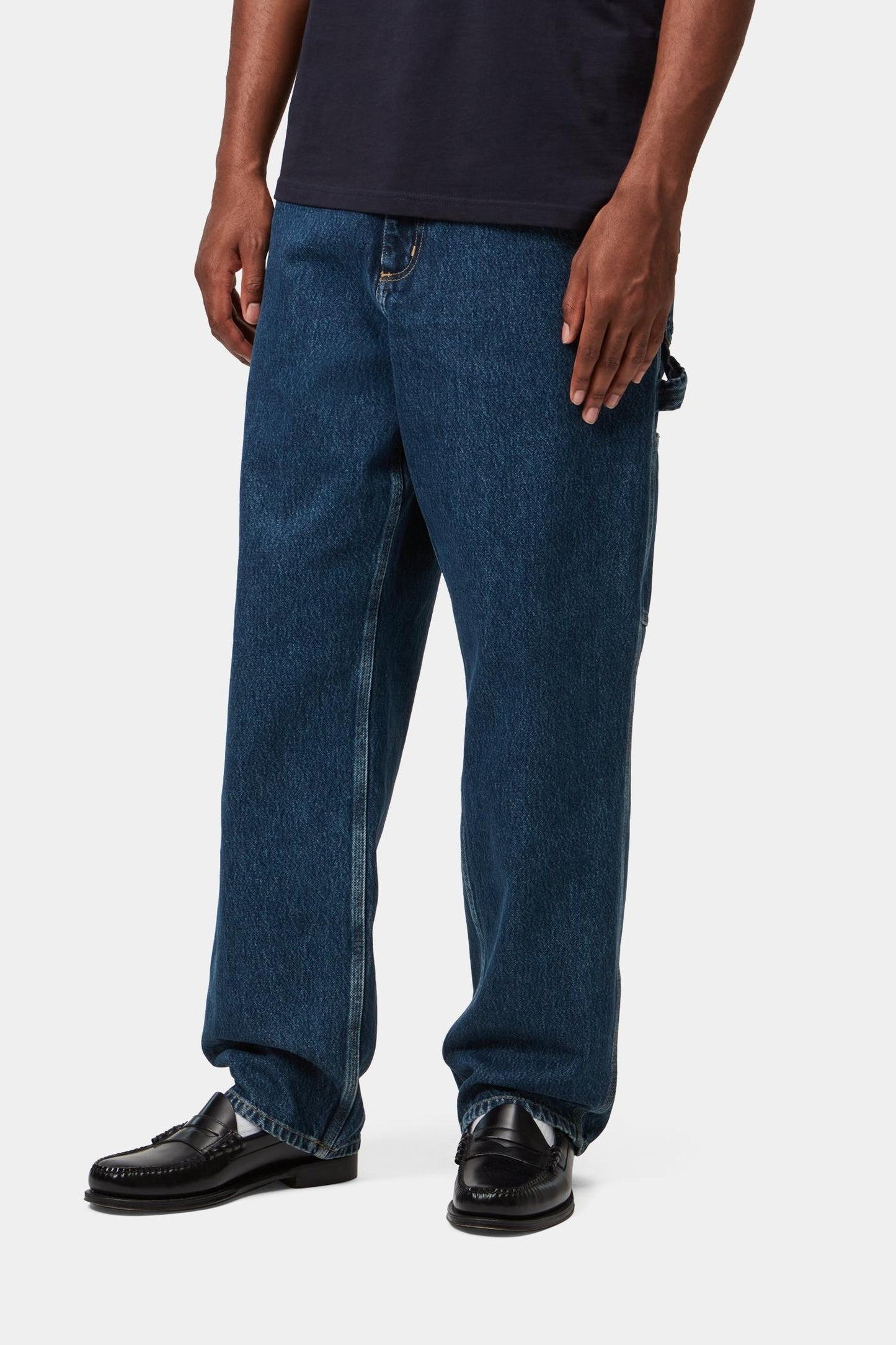 Single Knee Pant - Denim Blue (Stone Washed)