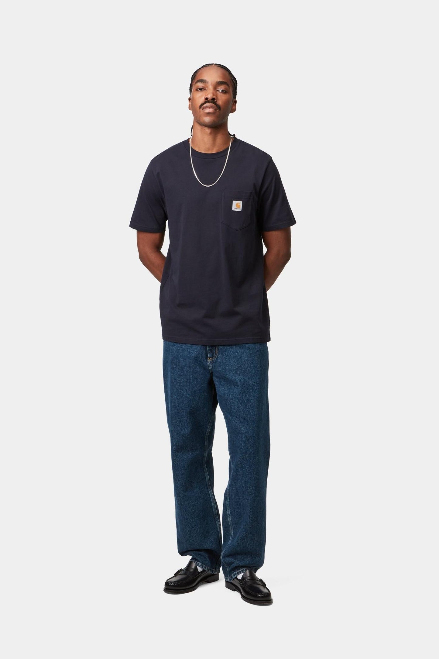 Single Knee Pant - Denim Blue (Stone Washed)