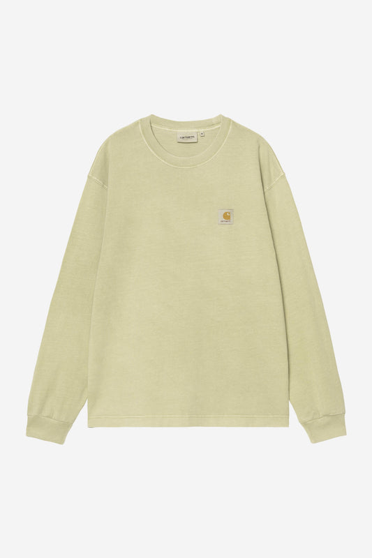 Nelson Long Sleeve T-Shirt Gentle Green (Garment Dyed)