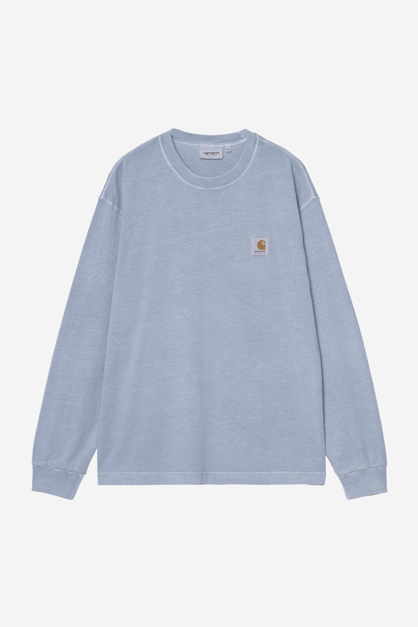 Nelson Long Sleeve T-Shirt Gentle Blue (Garment Dyed)