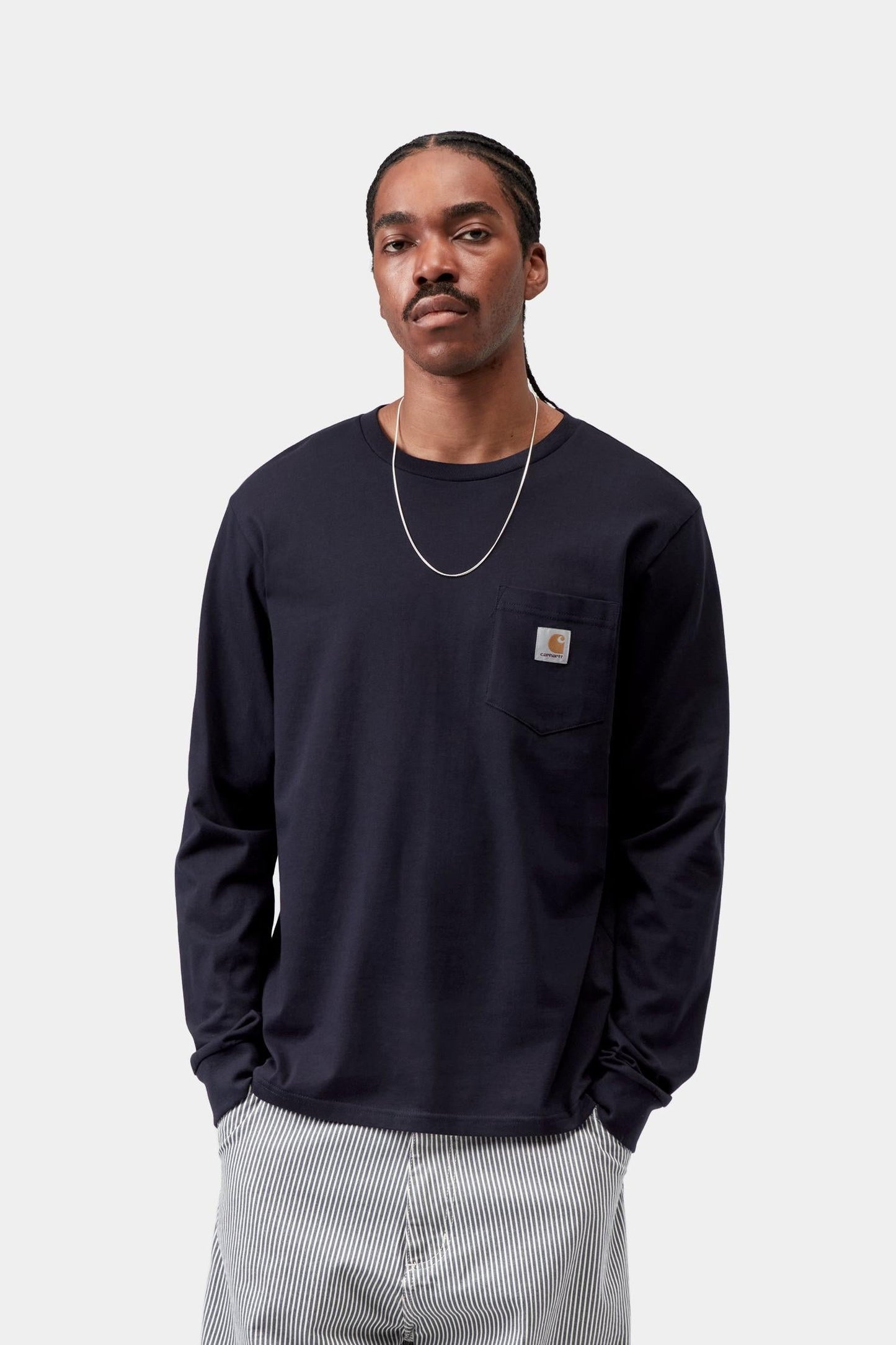 Pocket Long Sleeve T-Shirt Dark Navy