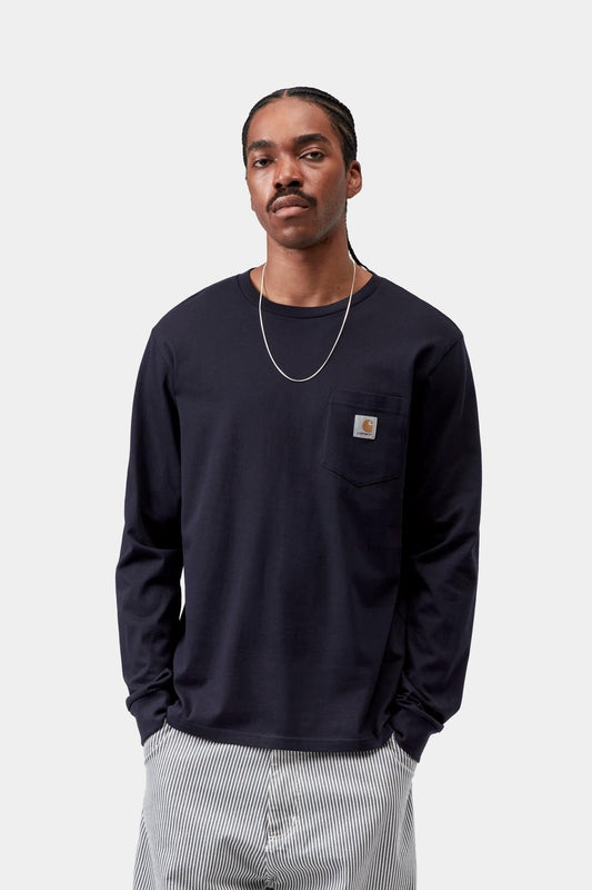 Pocket Long Sleeve T-Shirt Dark Navy